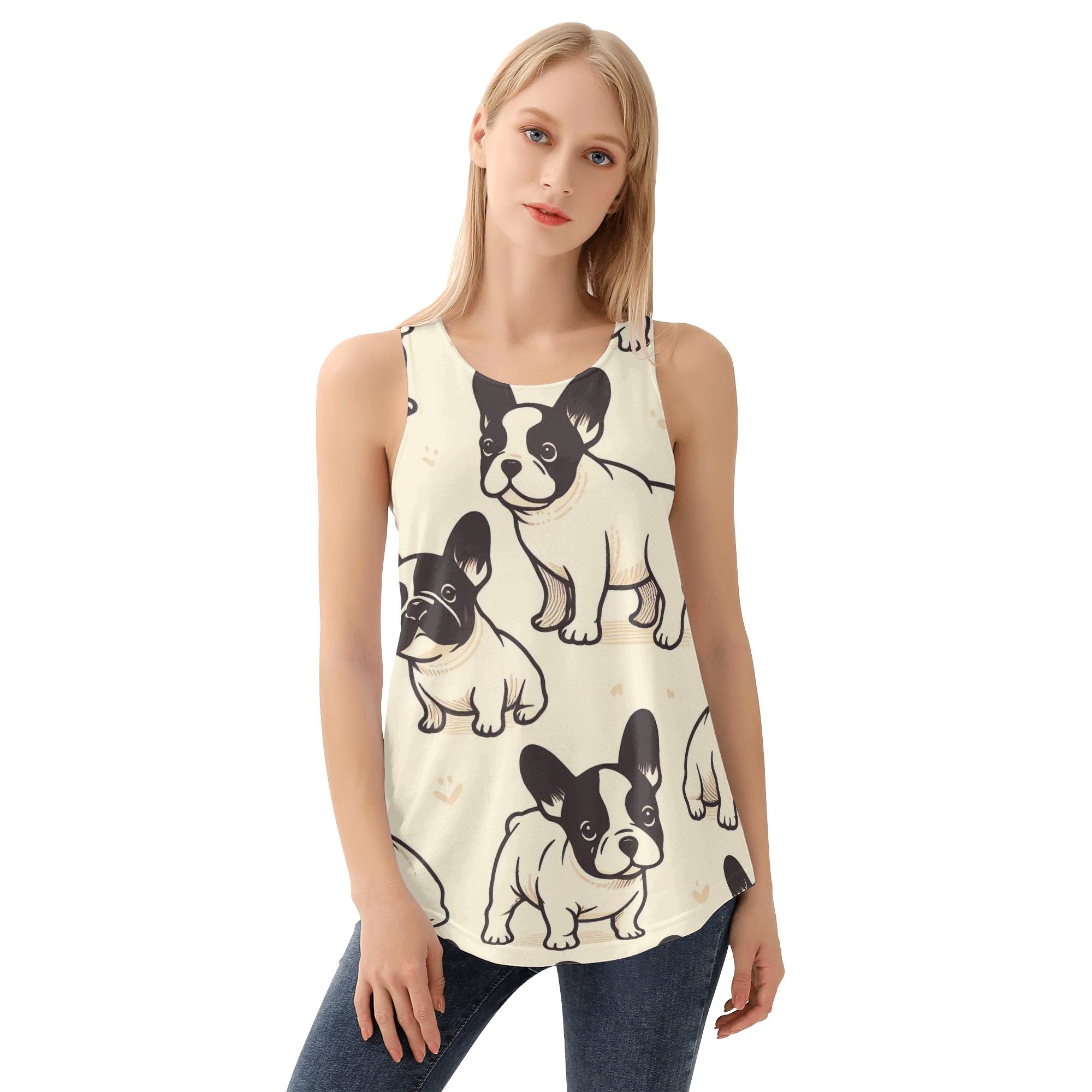 Nala French Bulldog Muscle Tank for Frenchie Enthusiasts-fadou
