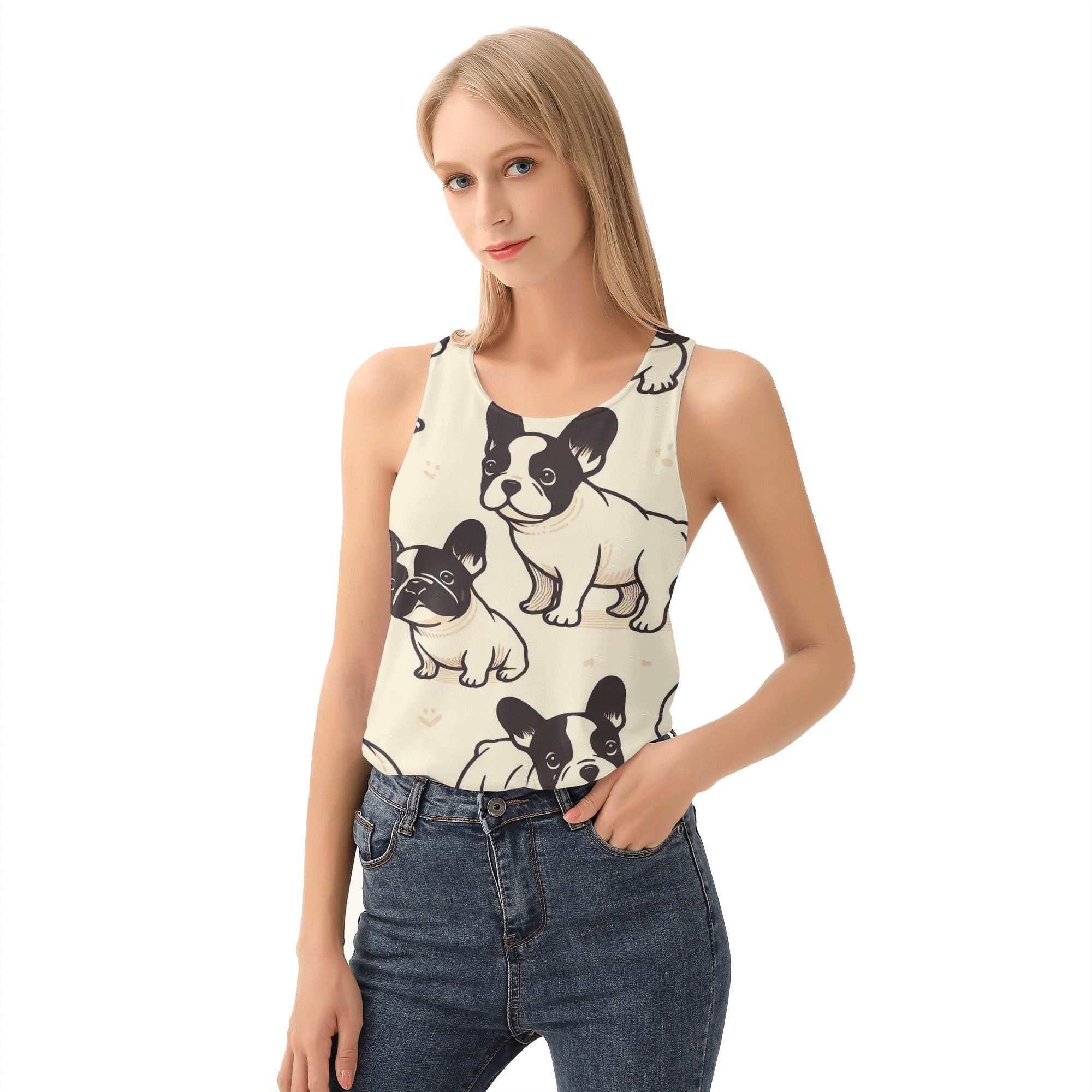 Nala French Bulldog Muscle Tank for Frenchie Enthusiasts-fadou