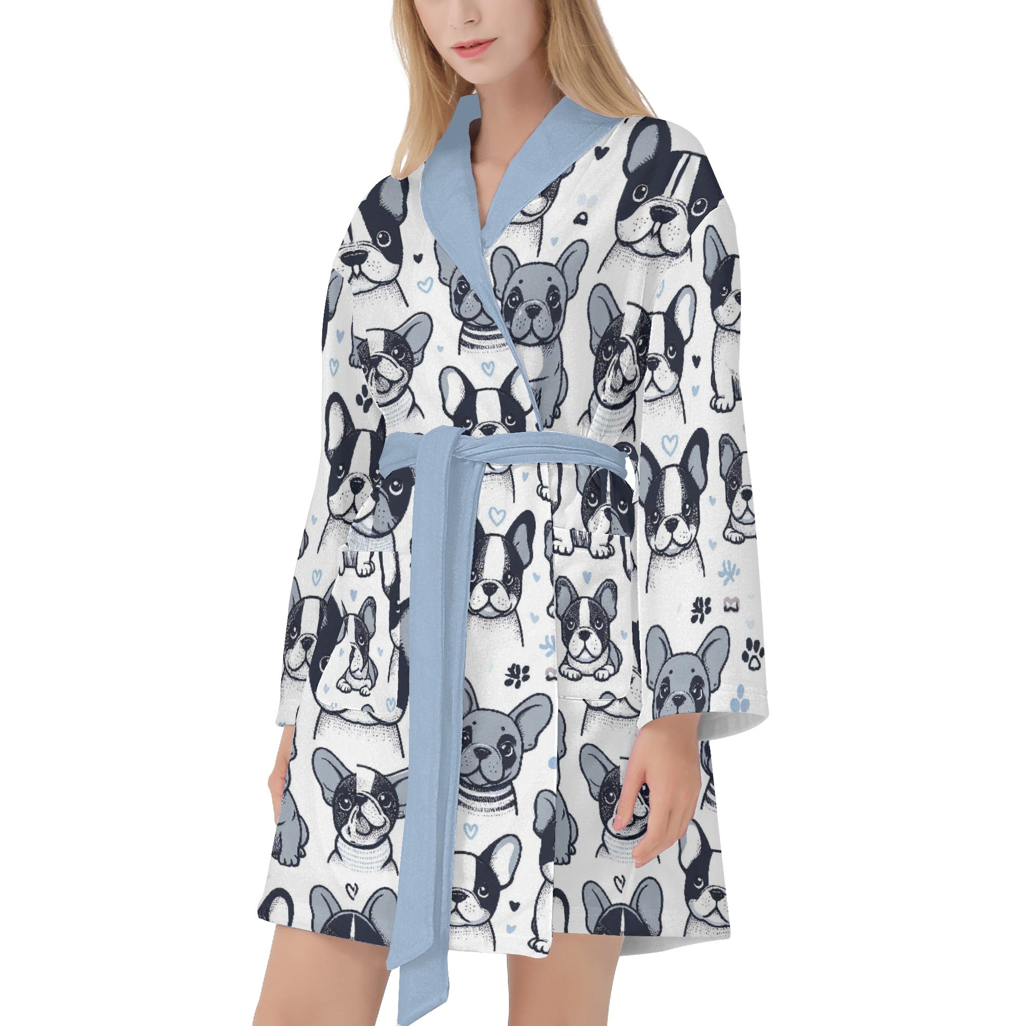 Dixie French Bulldog Spa Loungewear for Frenchie Enthusiasts-fadou