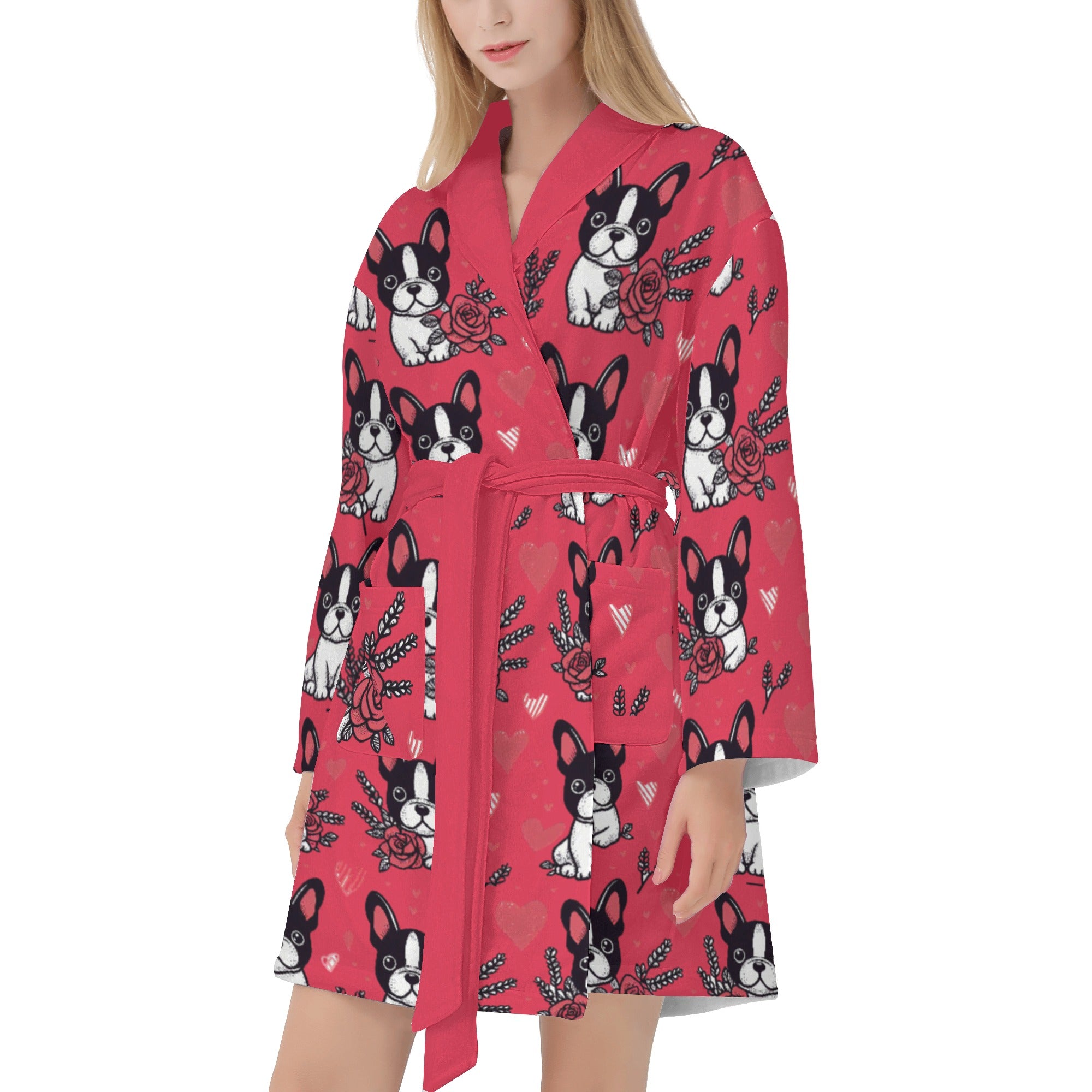 Riley French Bulldog Spa Loungewear for Dog Moms & Dads-fadou