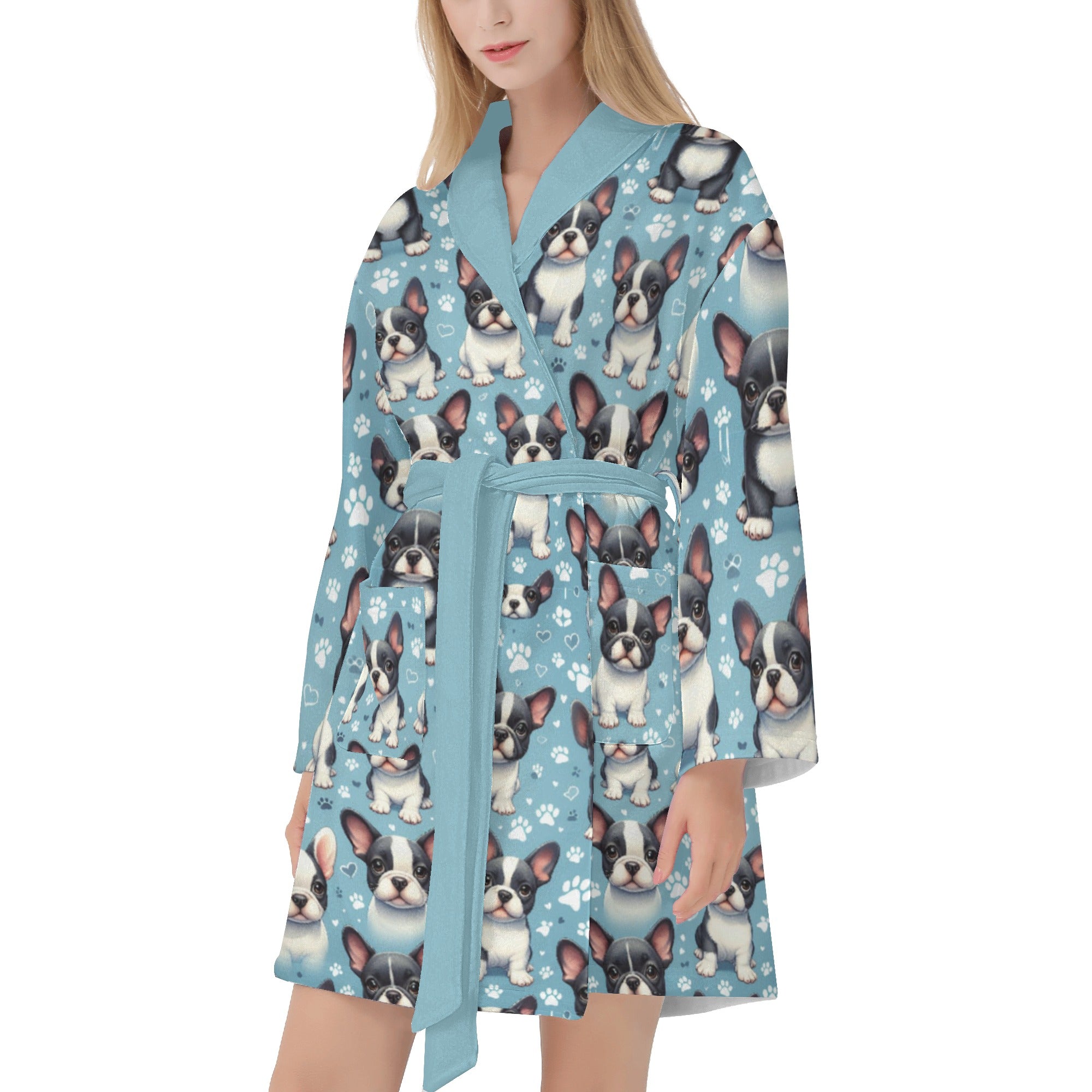 Winnie French Bulldog Spa Loungewear for Bulldog Owners-fadou