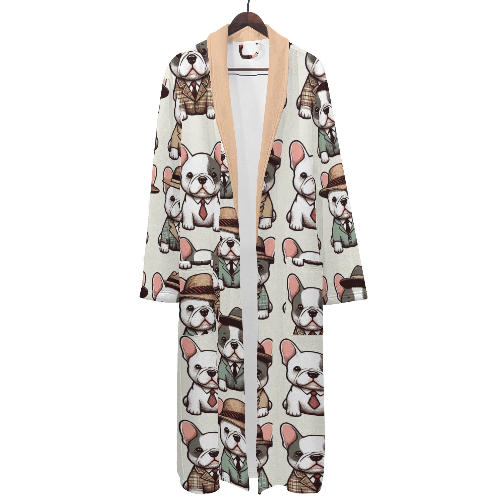 Jack - Men Bathrobe for French Bulldog Owners and Fans for Frenchies-fadou