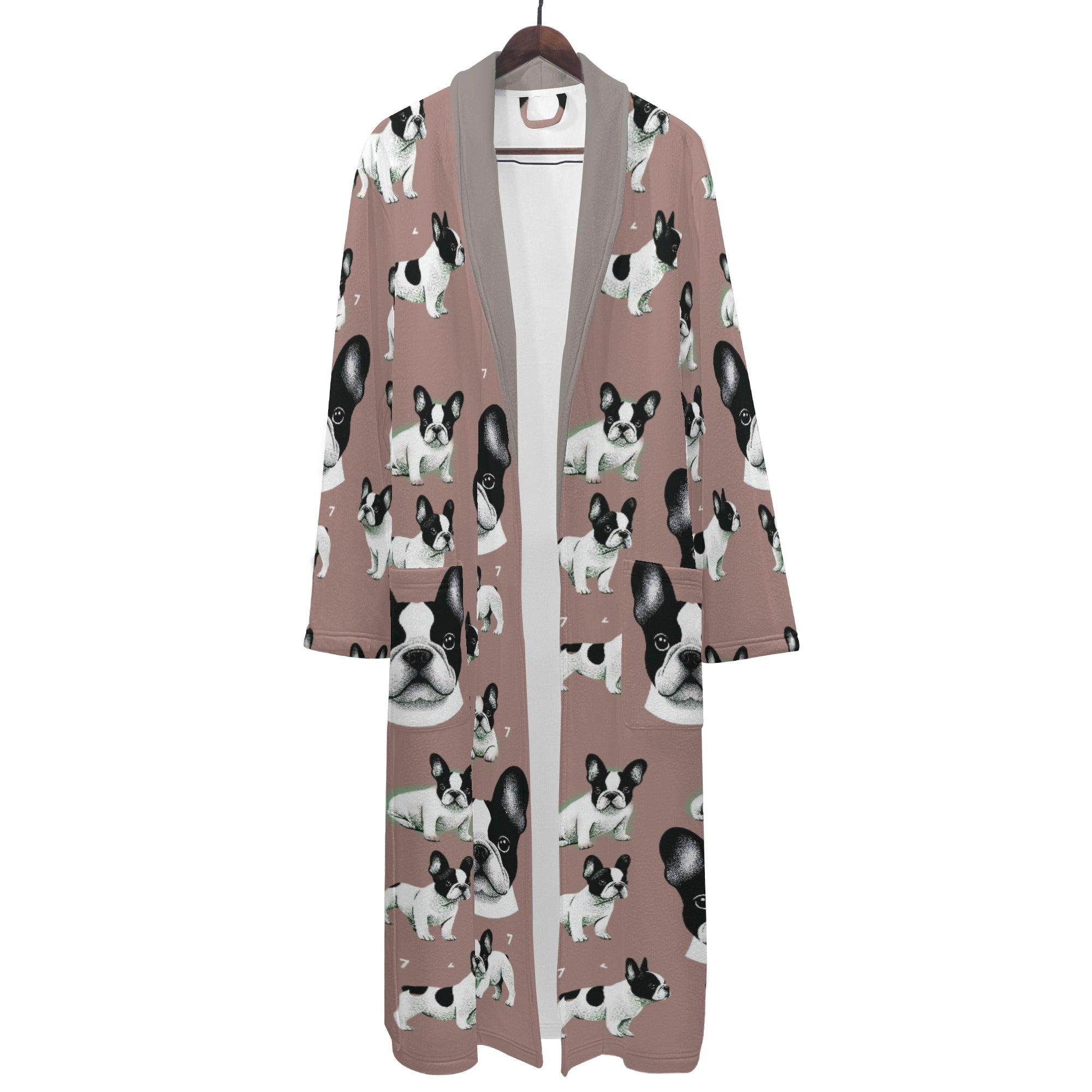 Teddy French Bulldog Bath Robe for Frenchie Enthusiasts-fadou