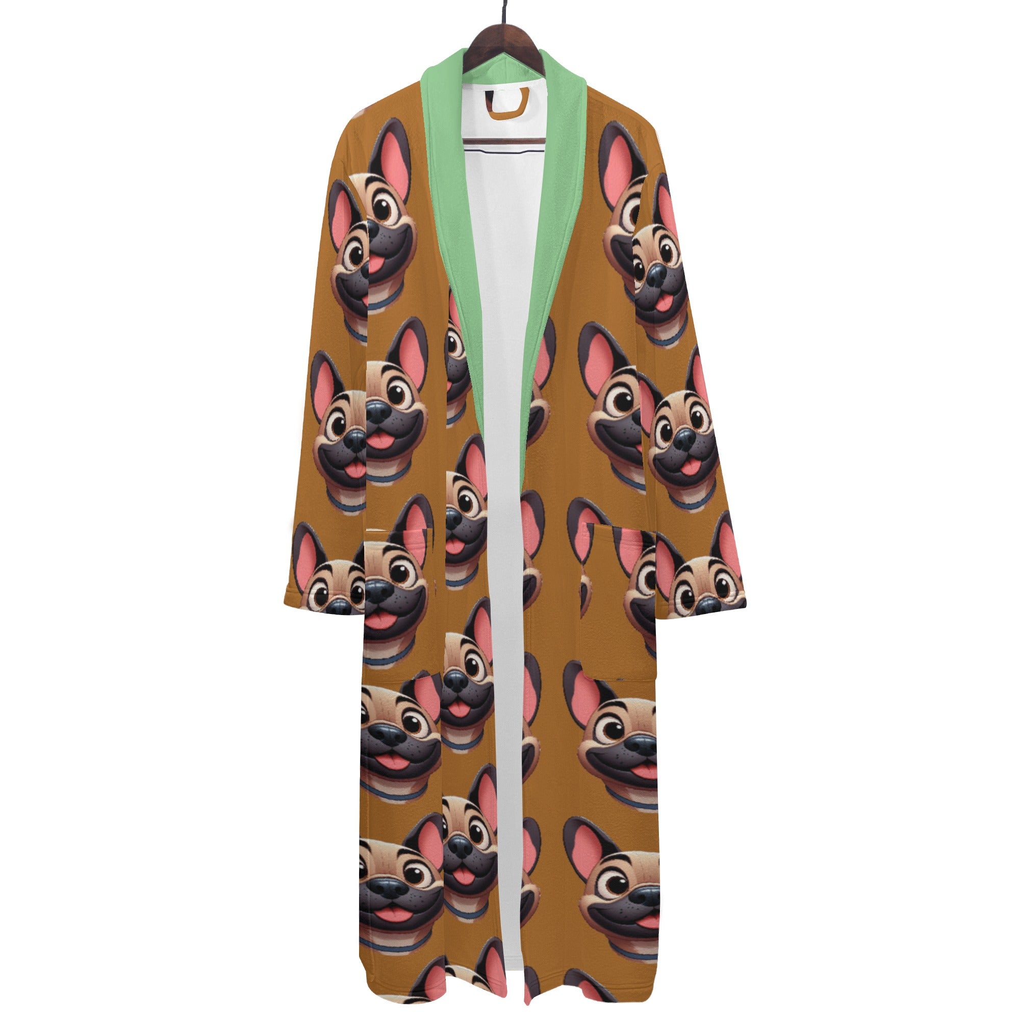 Scout French Bulldog Cozy Robe for Frenchie Enthusiasts-fadou
