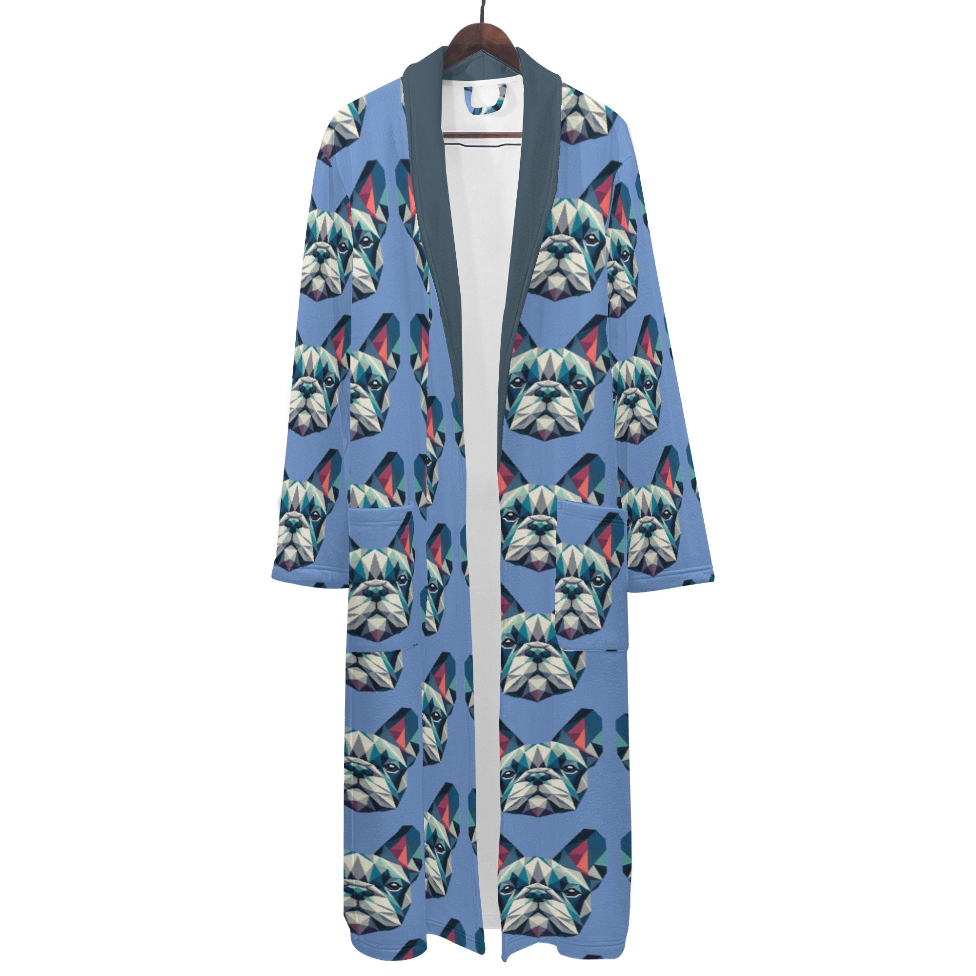 Gus French Bulldog Cotton Bathrobe for Frenchie Enthusiasts-fadou