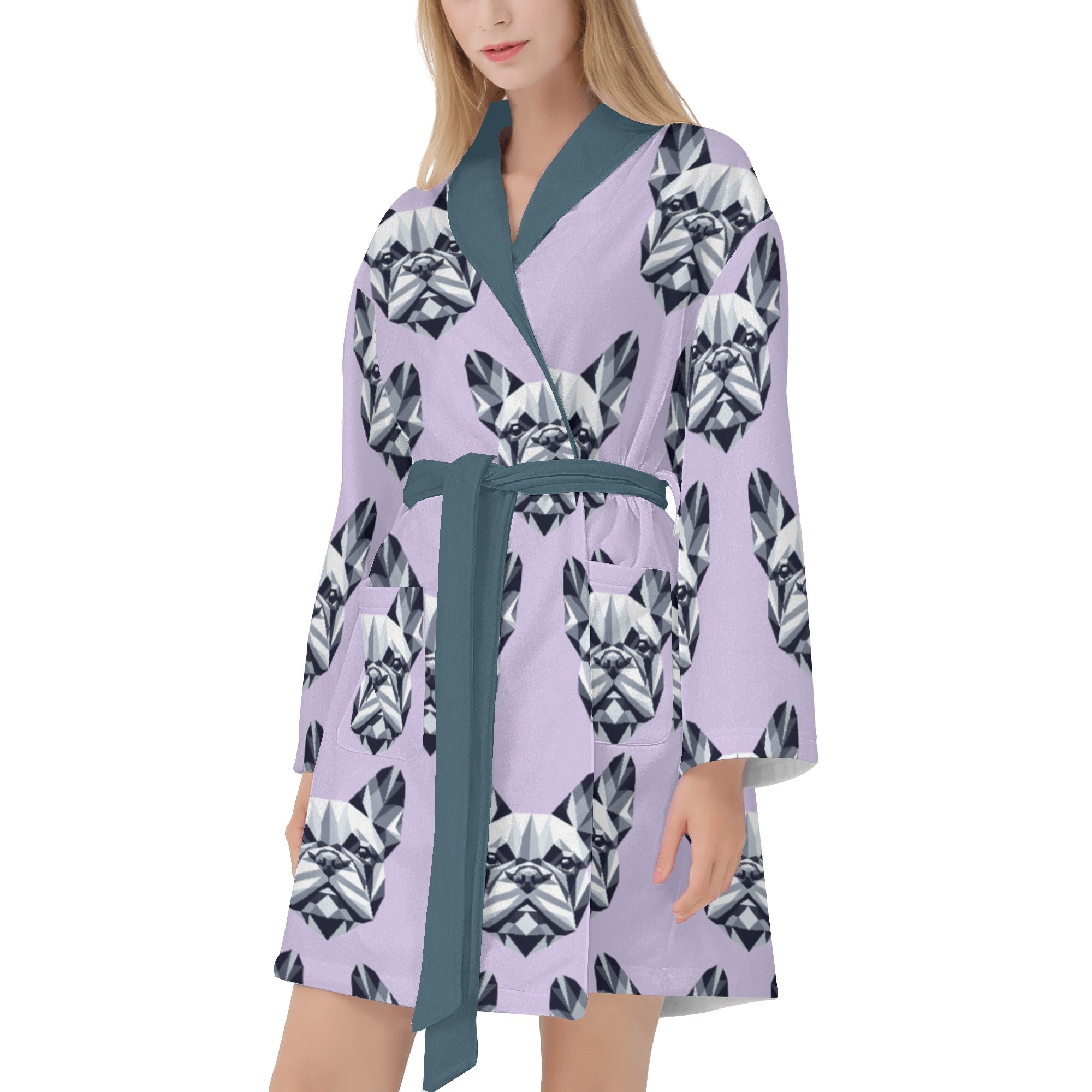 Mary French Bulldog Spa Loungewear for Frenchie Enthusiasts-fadou