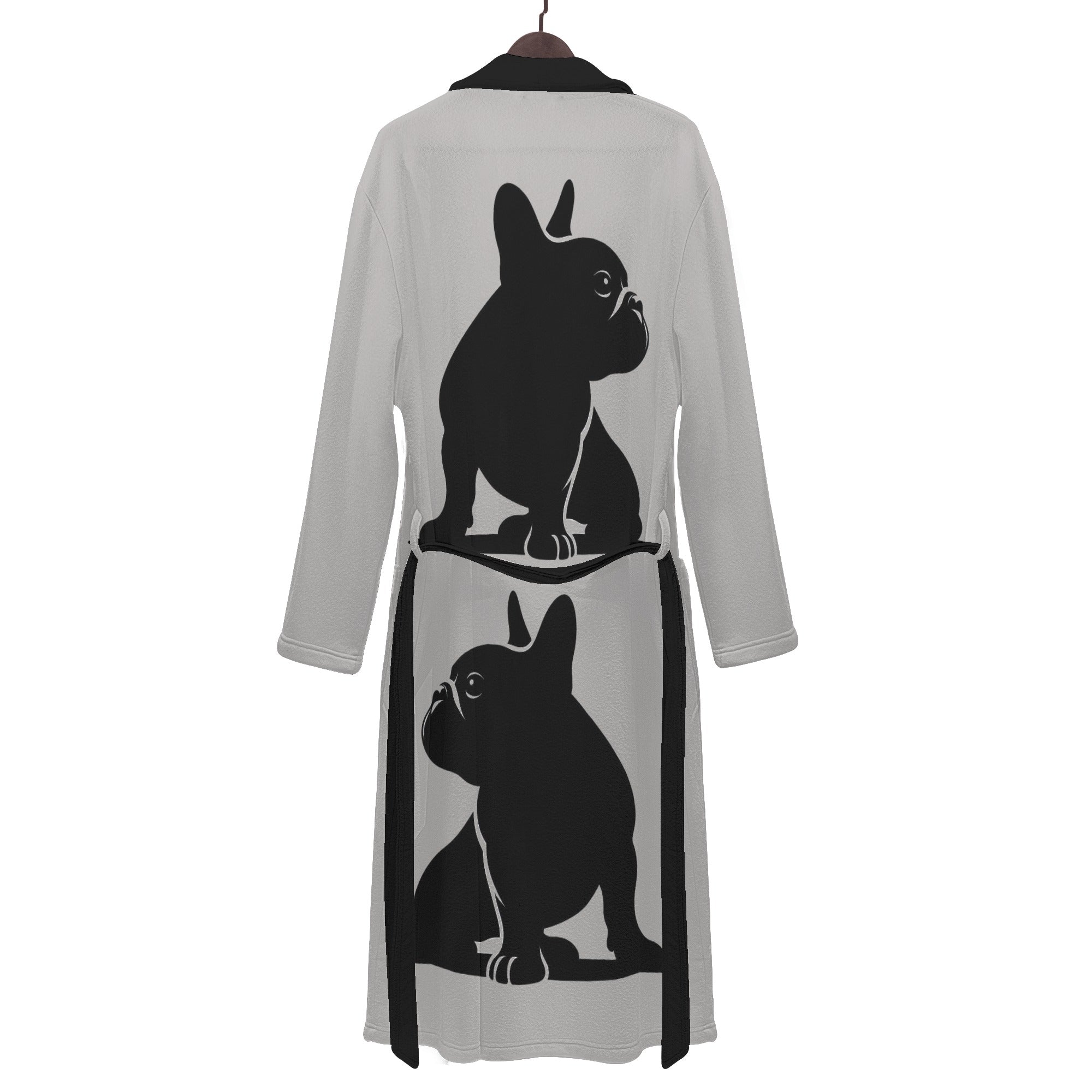 Hank French Bulldog Cotton Bathrobe for Frenchie Enthusiasts-fadou