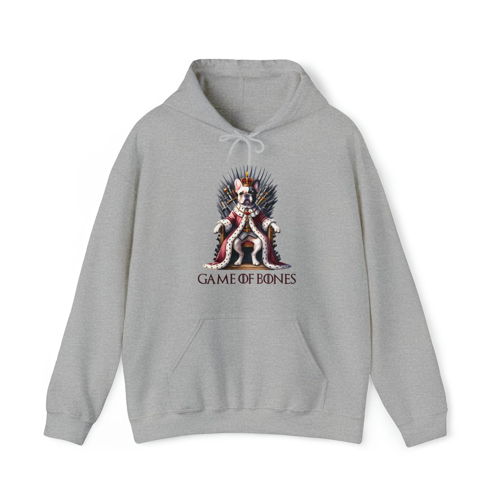 Game French Bulldog Fleece Hoodie for Outdoor Adventures-fadou