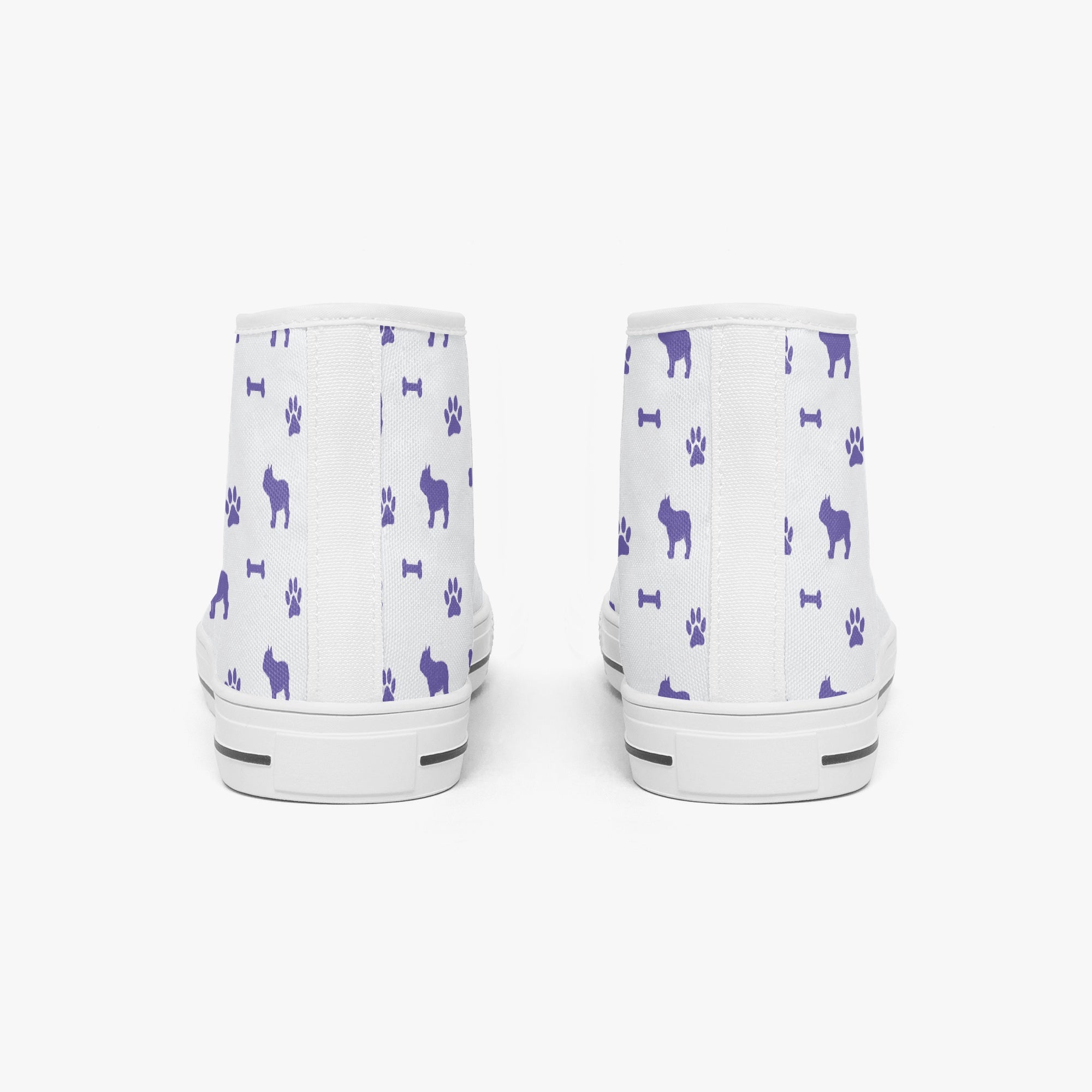 French Bulldog High-Top High-Top Shoes for Everyday Wear-fadou