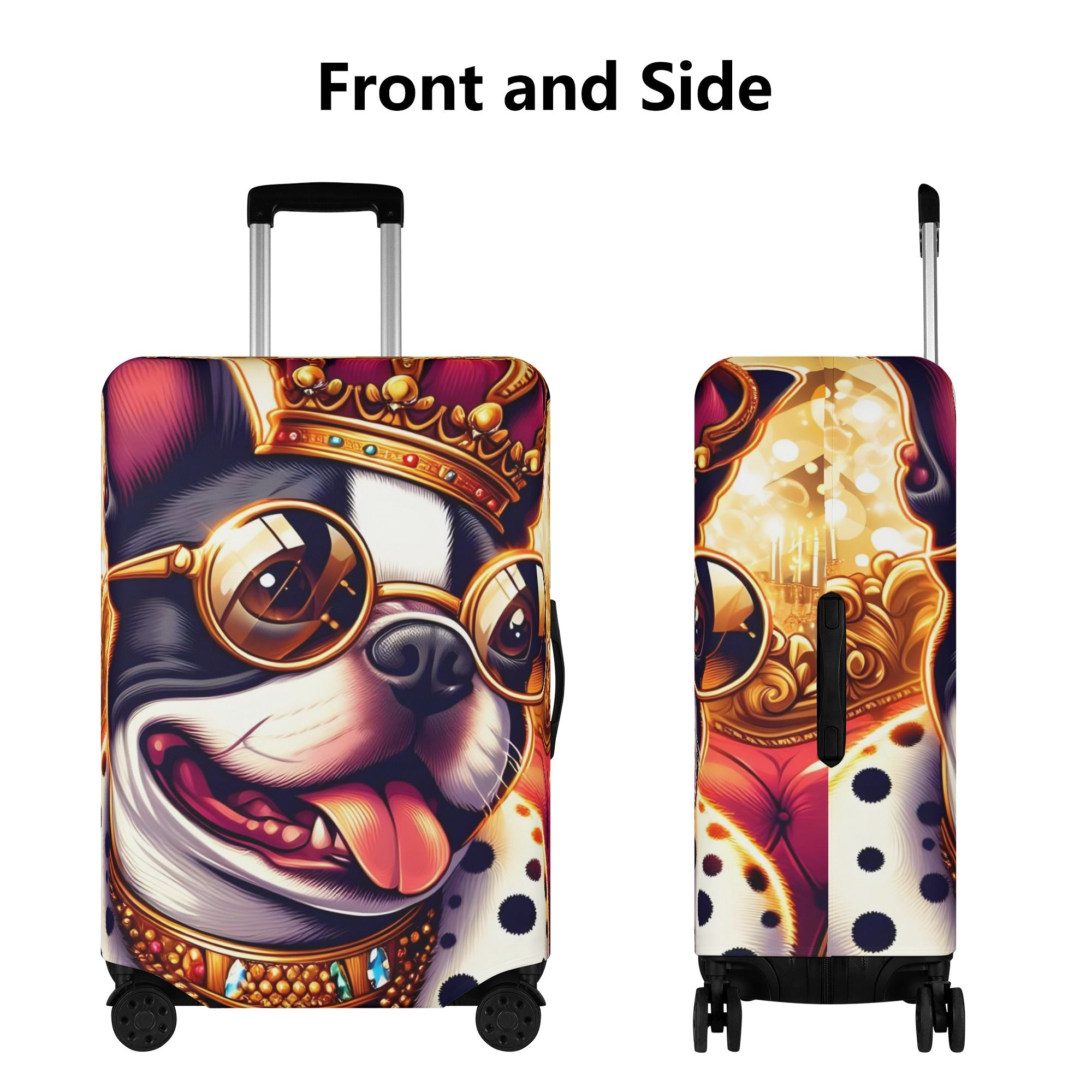 Ziggy - Luggage Cover for Boston Terrier Lovers for Everyday Wear-fadou