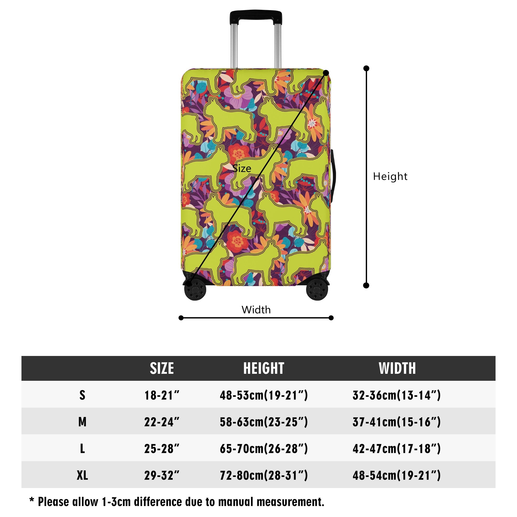 Lexi - Luggage Cover for Boston Terrier Lovers for Frenchie Enthusiasts-fadou