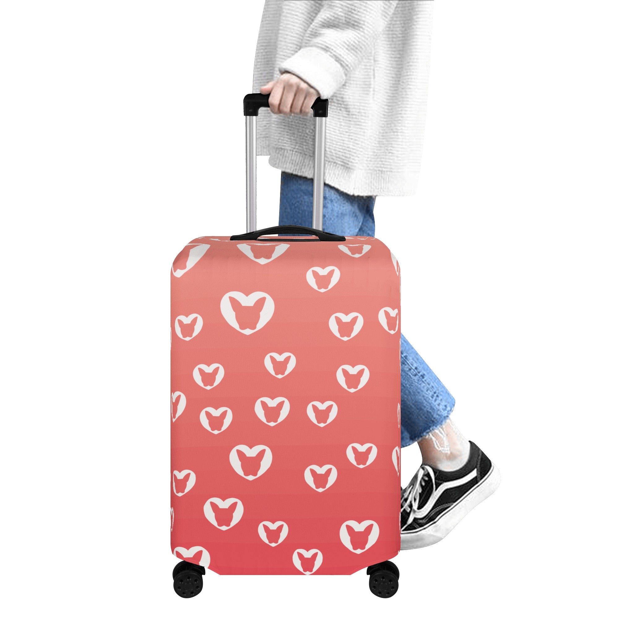 Chloe - Luggage Cover for Boston Terrier Lovers for Frenchie Enthusiasts-fadou