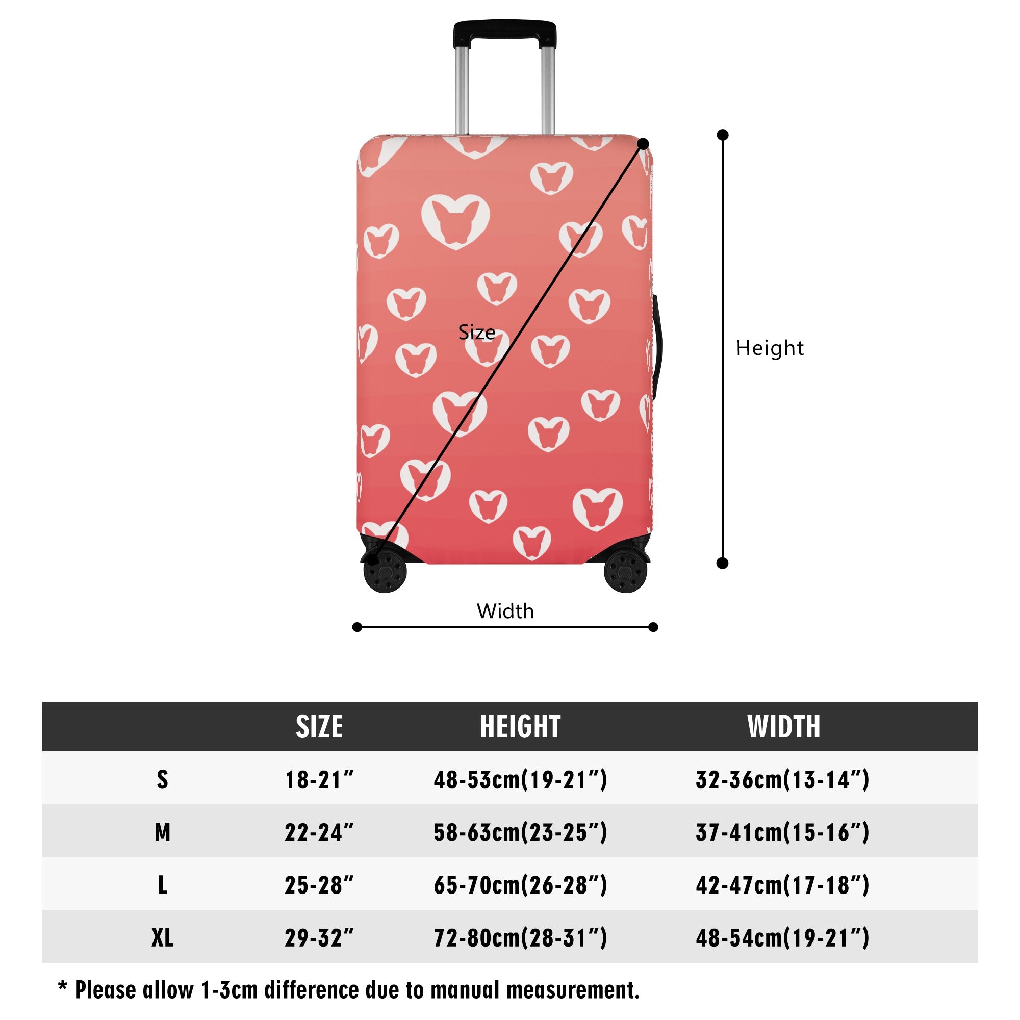 Chloe - Luggage Cover for Boston Terrier Lovers for Frenchie Enthusiasts-fadou