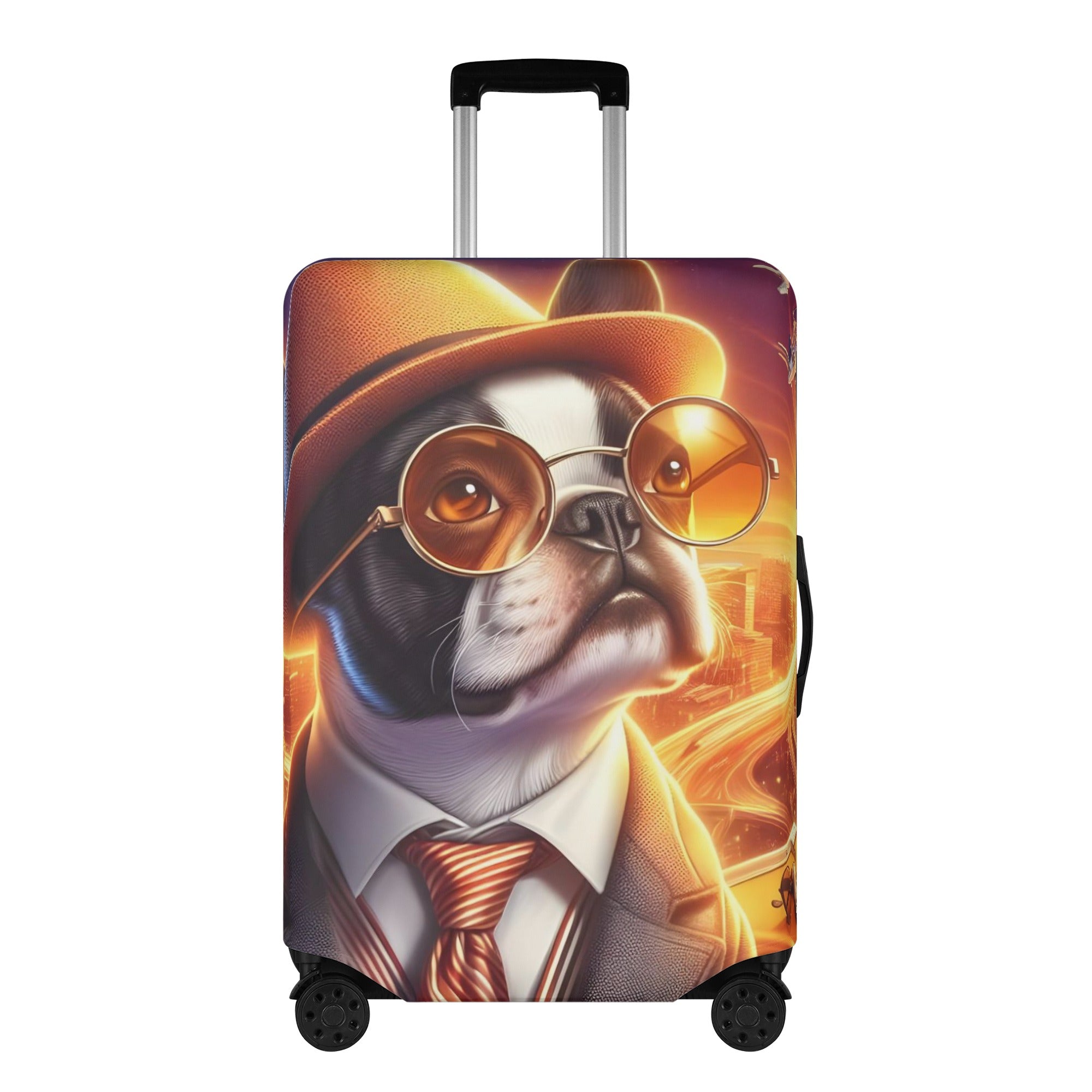 Zeus - Luggage Cover for Boston Terrier Lovers for Dog Moms & Dads-fadou