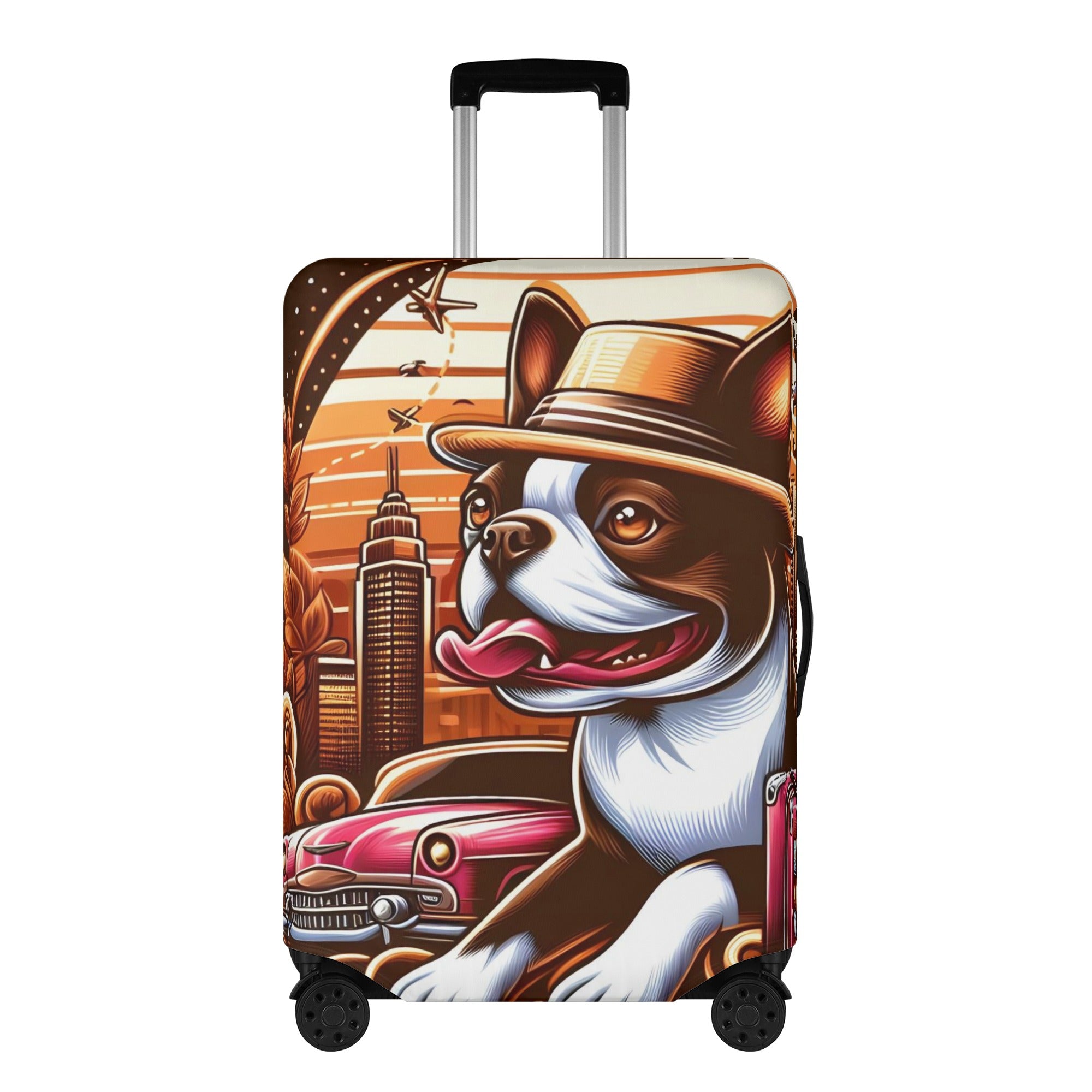 Pixie - Luggage Cover for Boston Terrier Lovers for Frenchie Fans-fadou