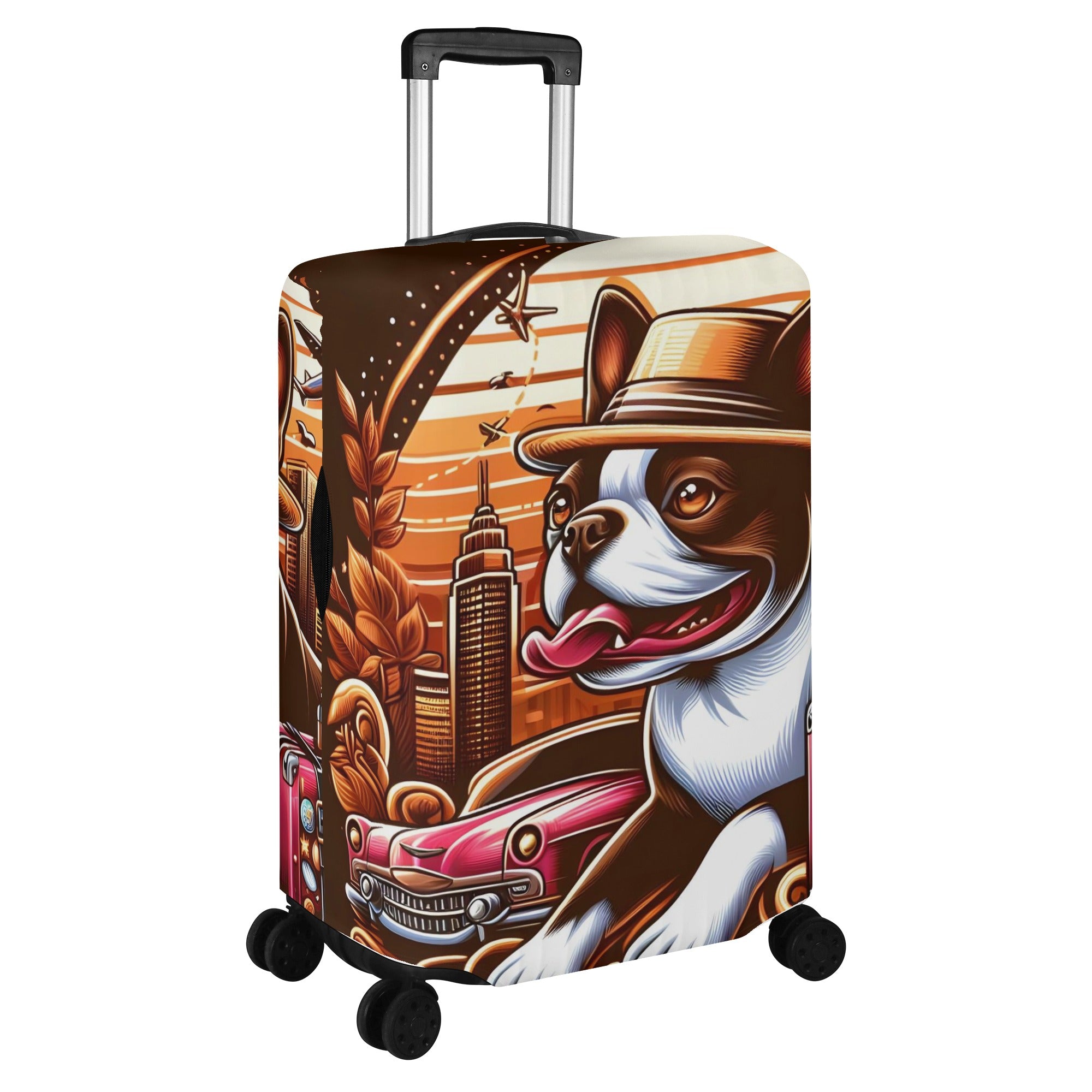 Pixie - Luggage Cover for Boston Terrier Lovers for Frenchie Fans-fadou