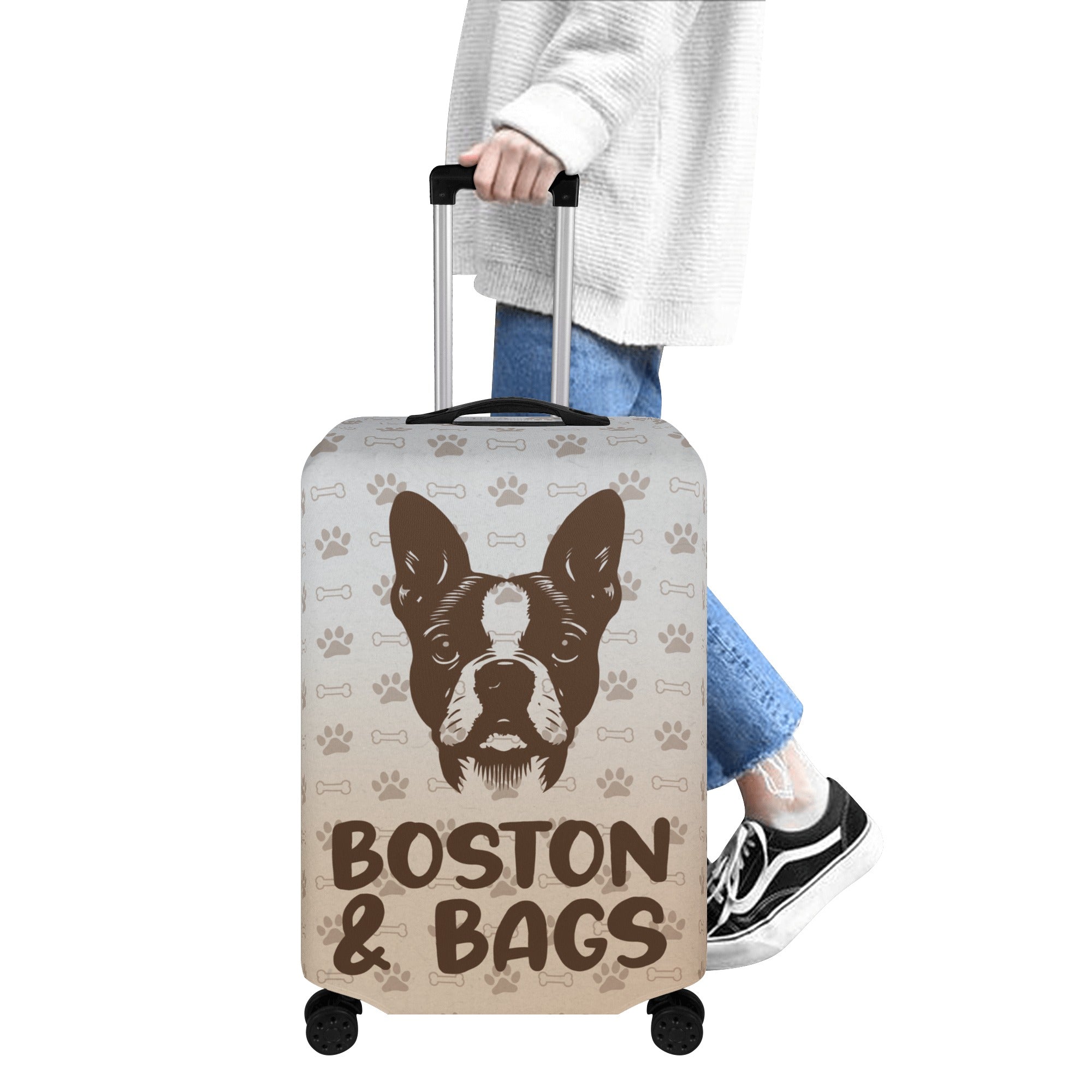 Bear - Luggage Cover for Boston Terrier Lovers for Frenchie Enthusiasts-fadou