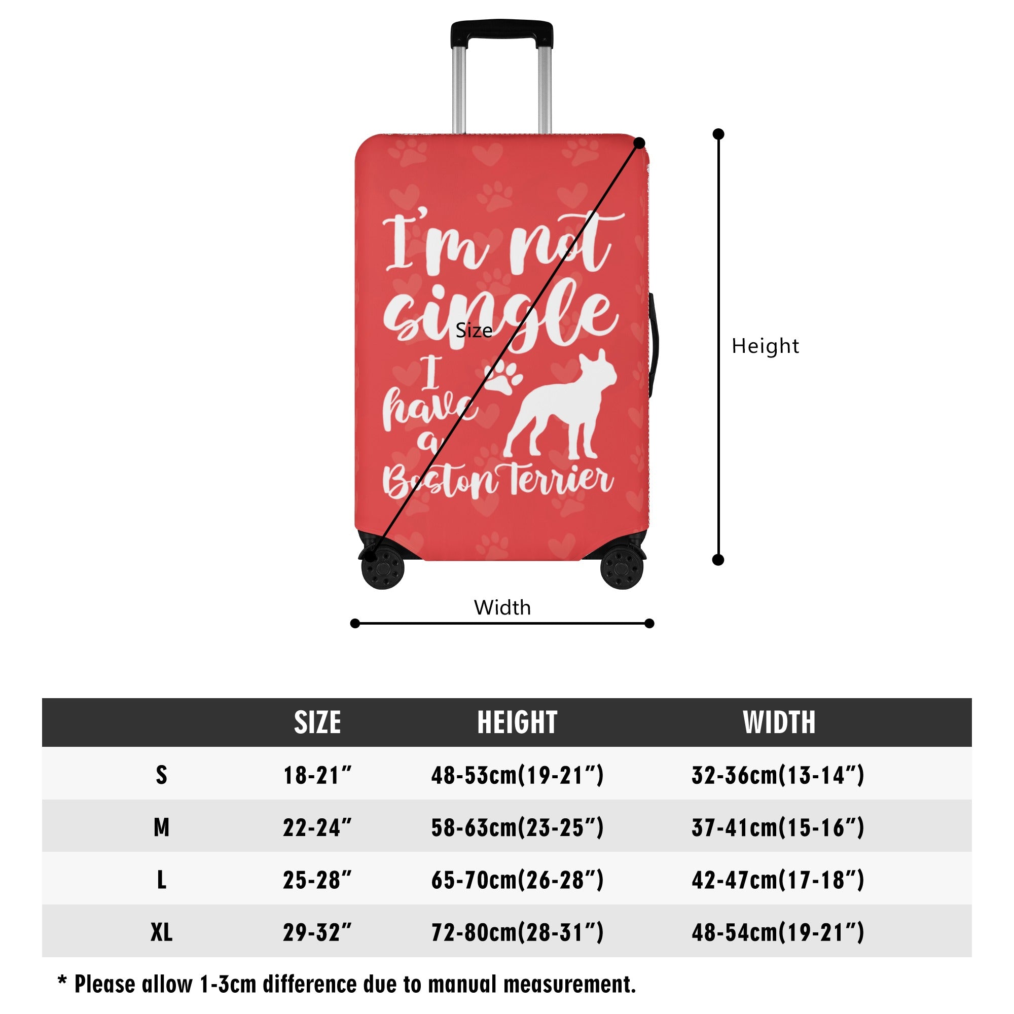Sasha - Luggage Cover for Boston Terrier Lovers for Dog Park Days-fadou