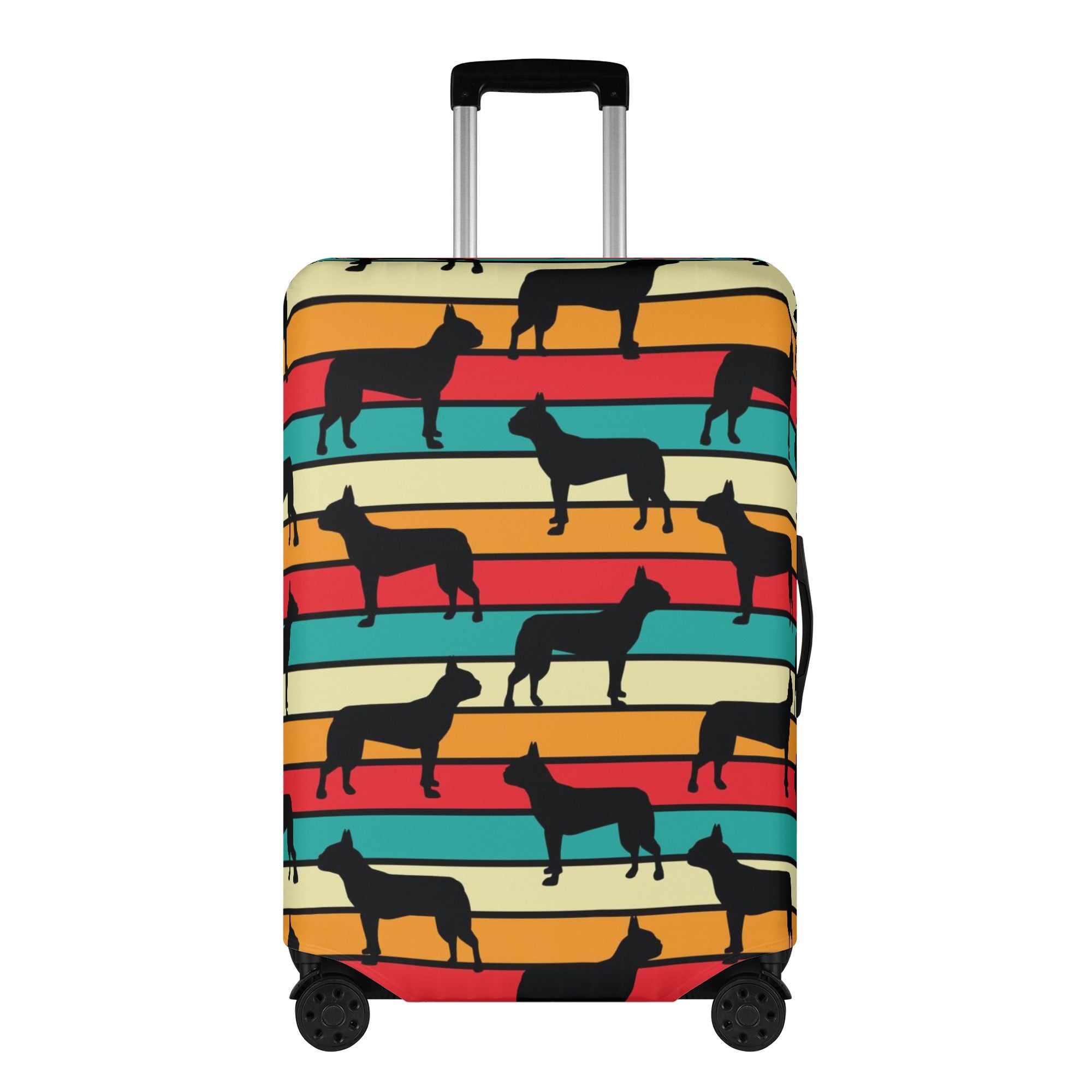 Peaches - Luggage Cover for Boston Terrier Lovers for Dog Lovers-fadou