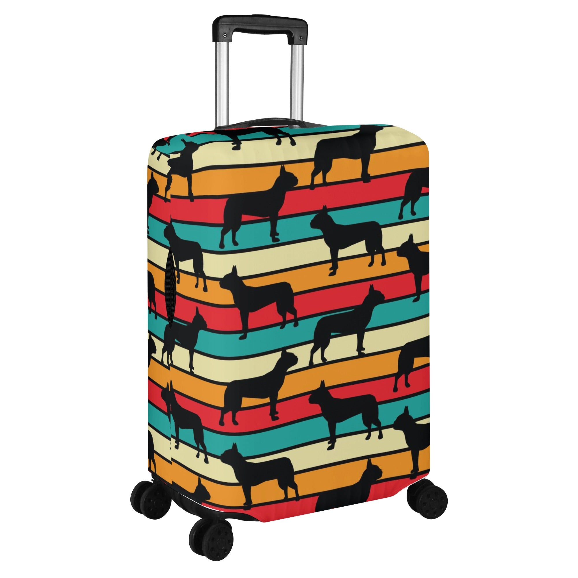 Peaches - Luggage Cover for Boston Terrier Lovers for Dog Lovers-fadou