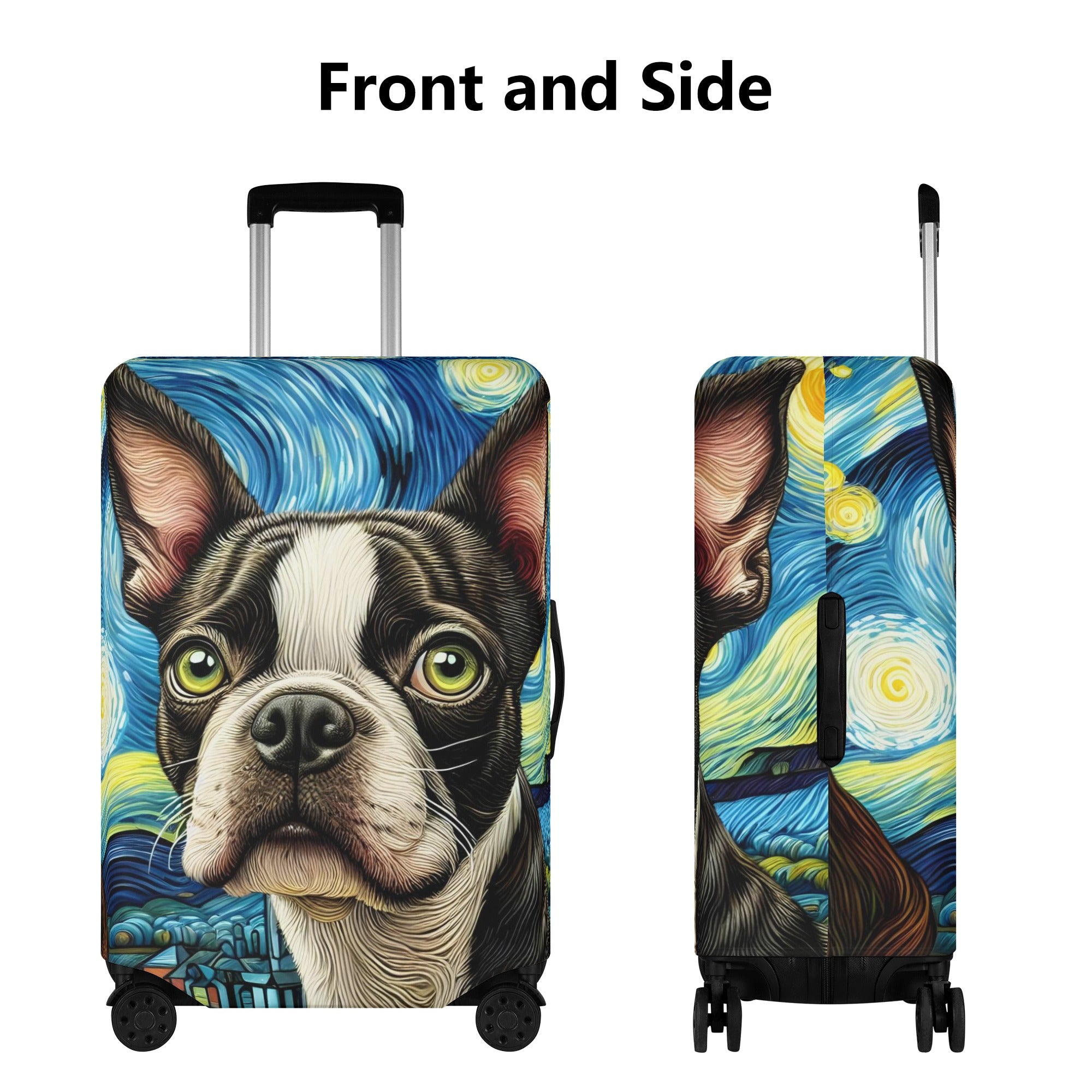 Joey - Luggage Cover for Boston Terrier Lovers for Frenchie Fans-fadou