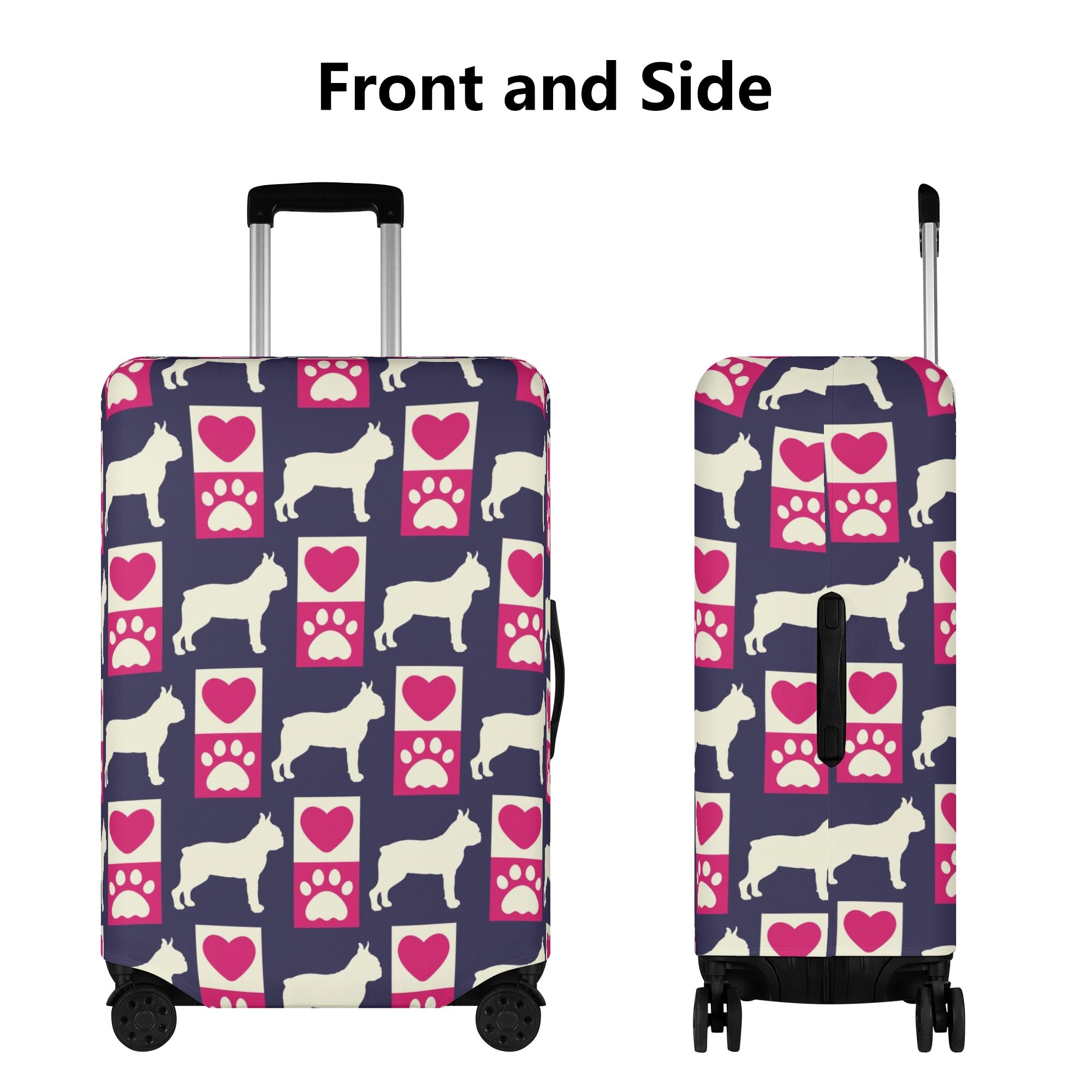 Rusty - Luggage Cover for Boston Terrier Lovers for Frenchie Fans-fadou