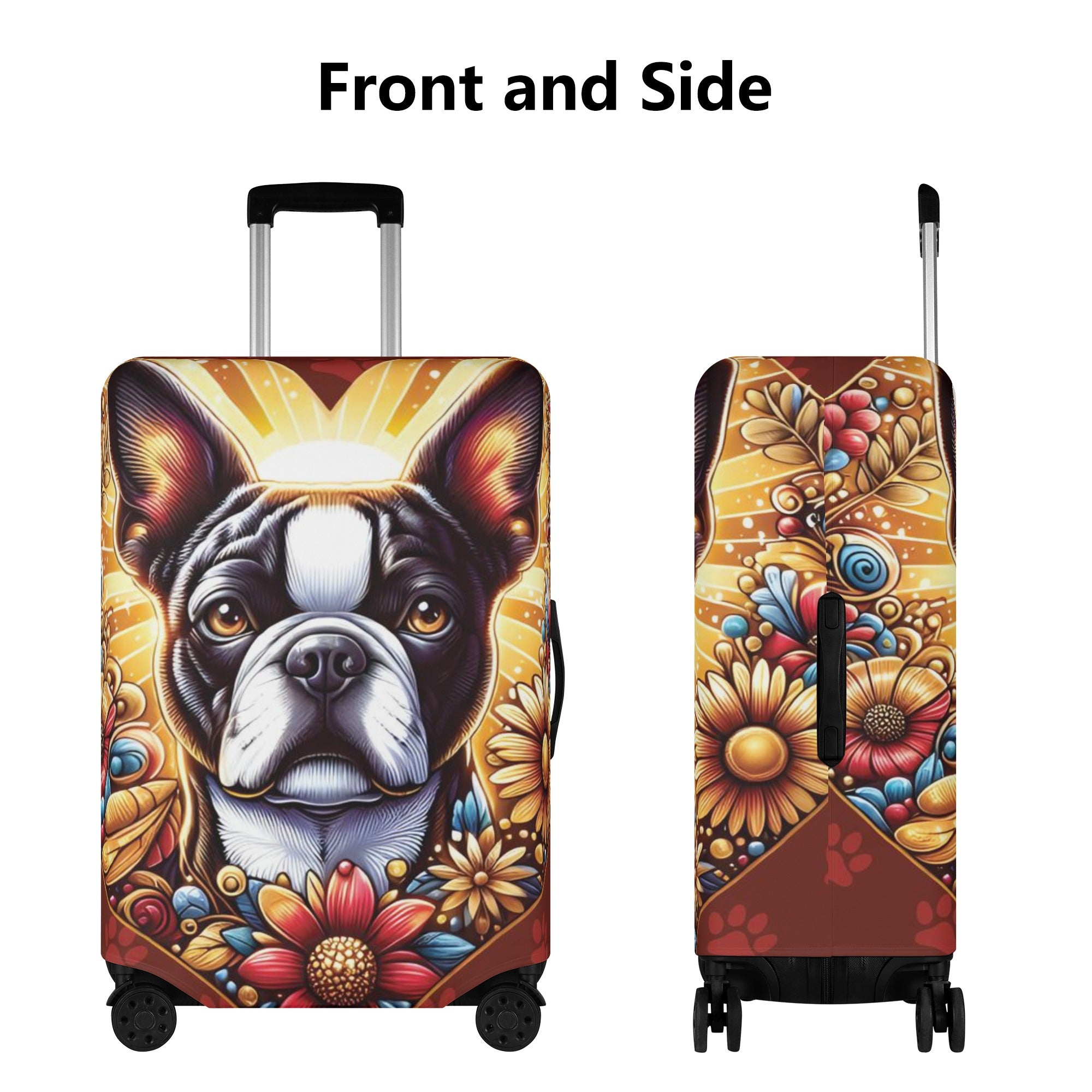 Reggie - Luggage Cover for Boston Terrier Lovers for Pet Parents-fadou