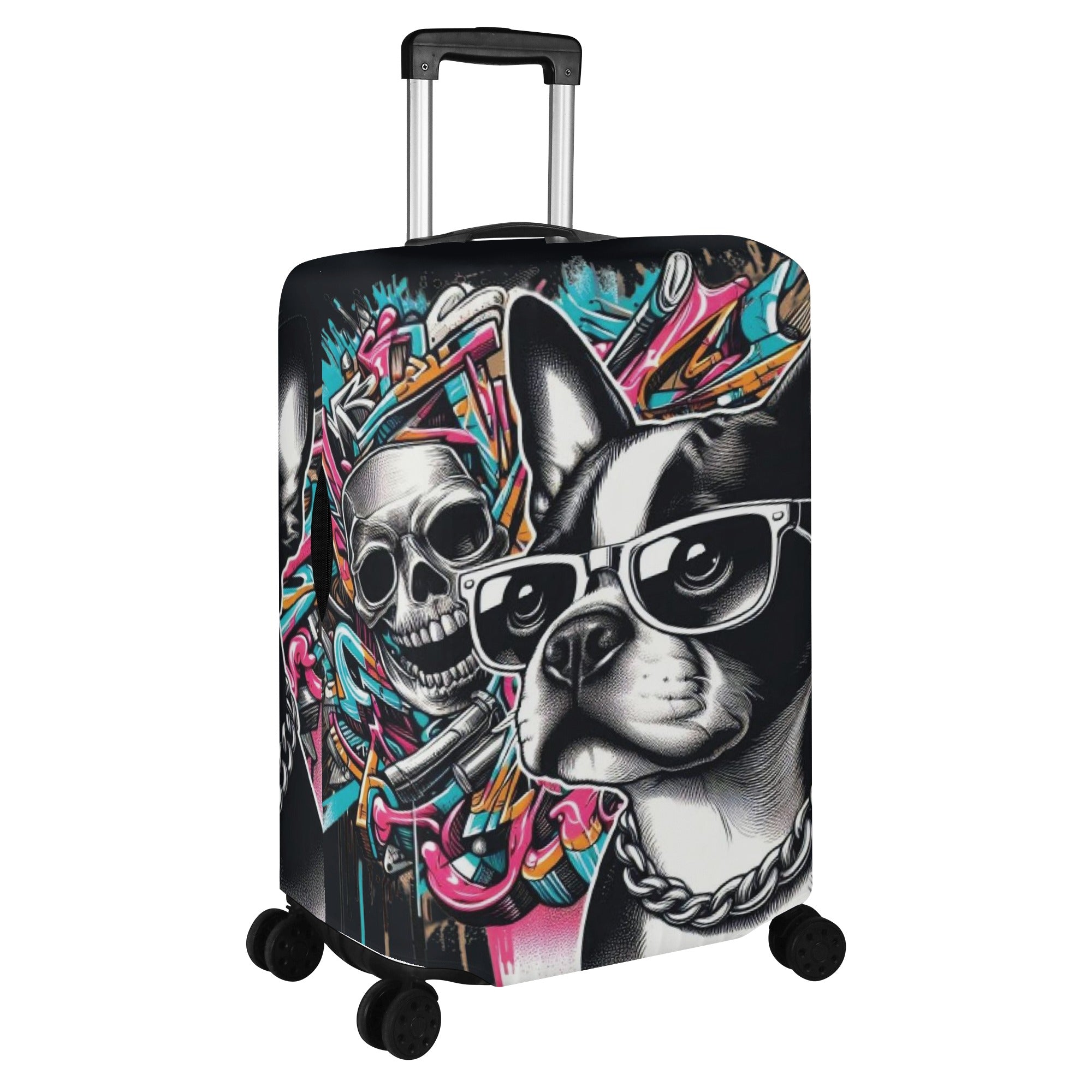 Molly - Luggage Cover for Boston Terrier Lovers for Frenchie Enthusiasts-fadou