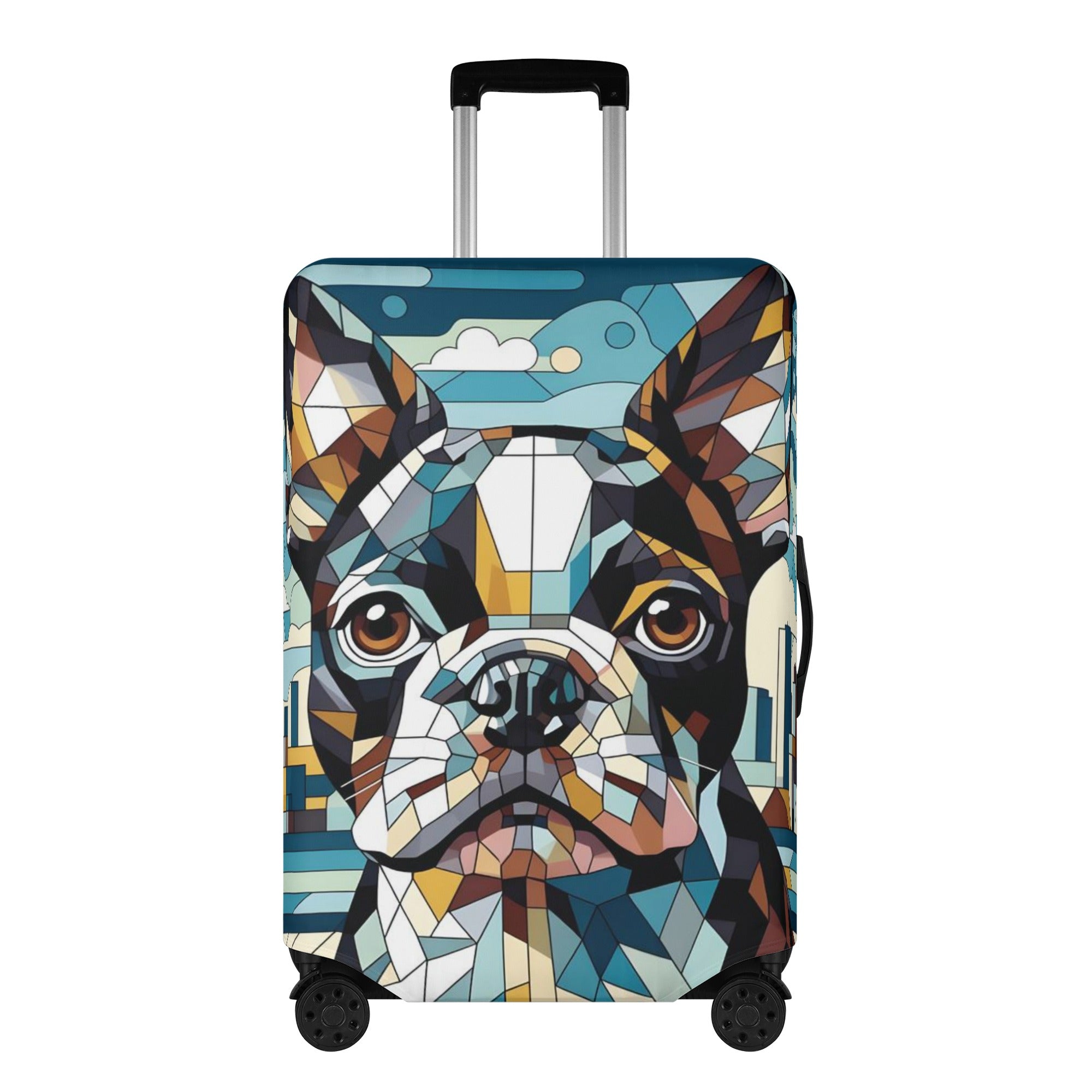 Baxter - Luggage Cover for Boston Terrier Lovers for Dog Park Days-fadou