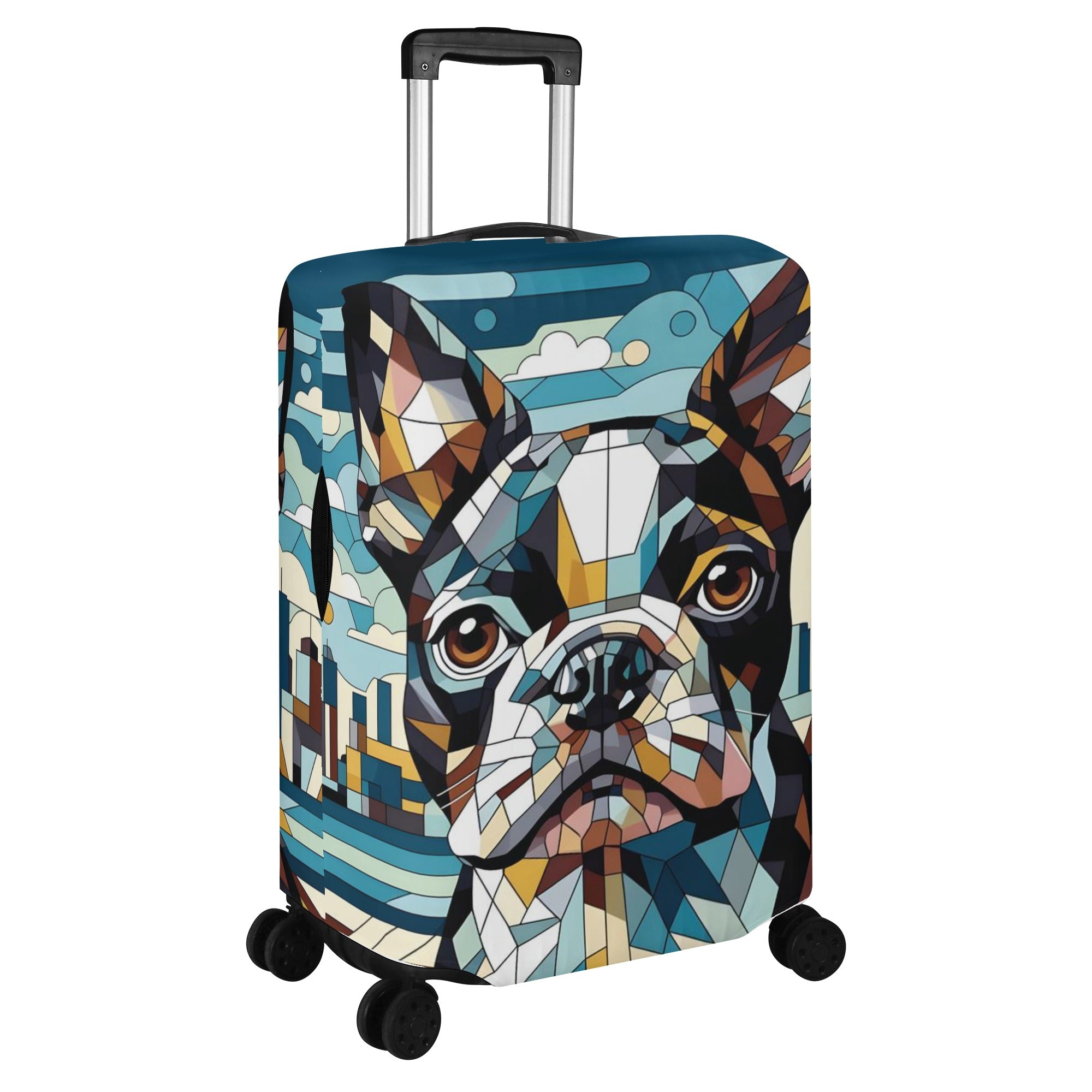 Baxter - Luggage Cover for Boston Terrier Lovers for Dog Park Days-fadou