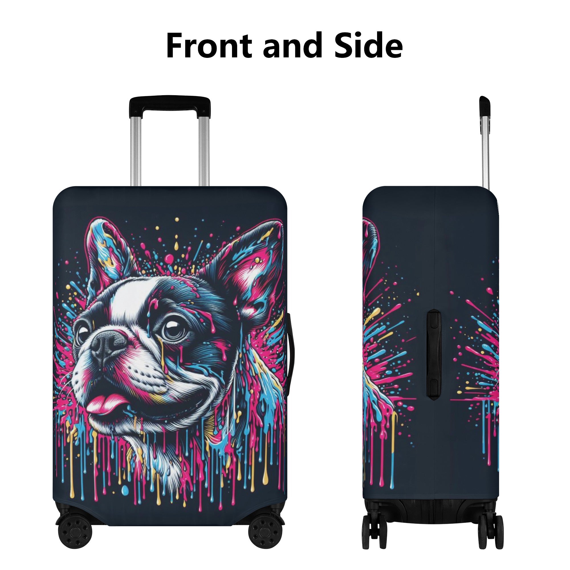 Sam - Luggage Cover for Boston Terrier Lovers for Dog Park Days-fadou