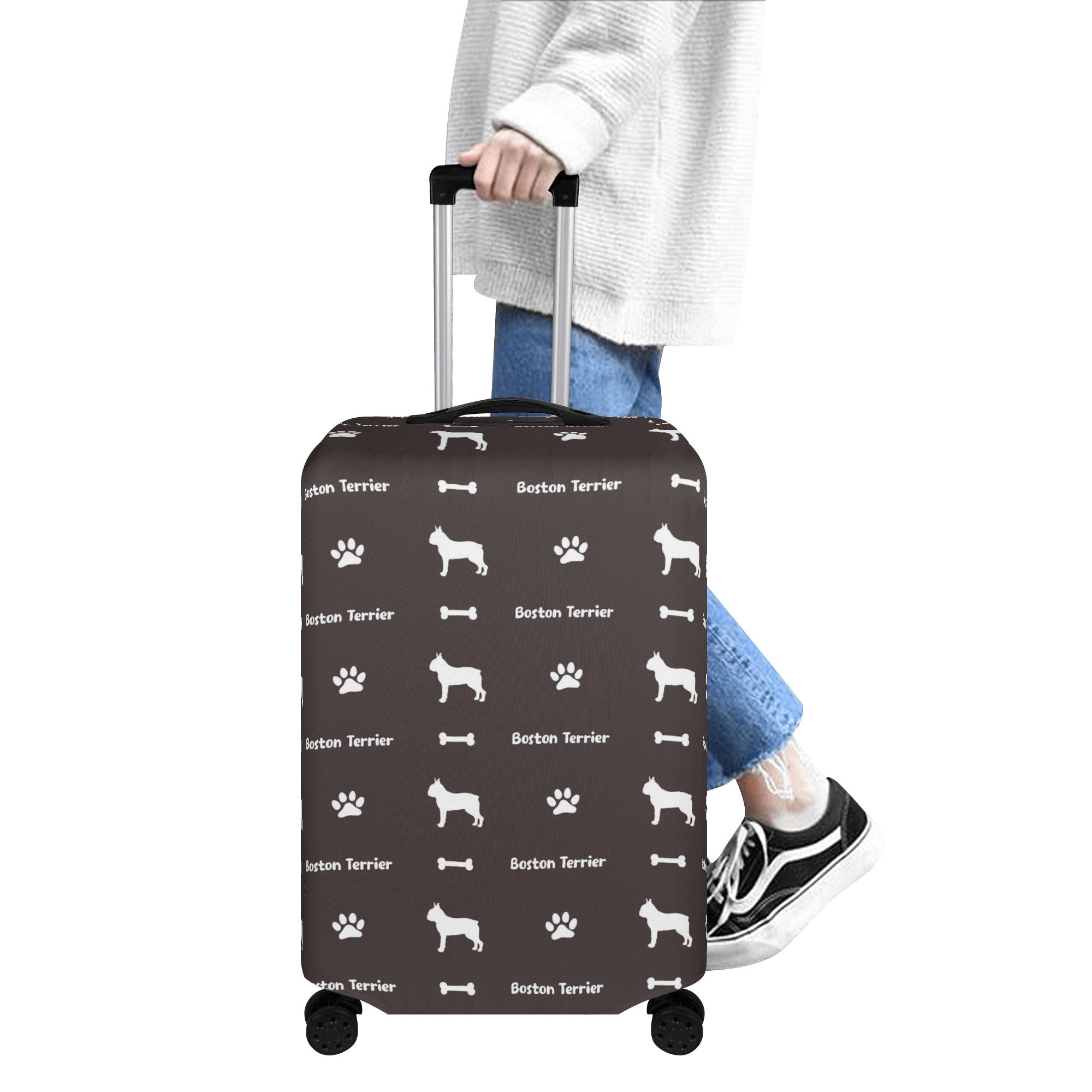 Rosie - Luggage Cover for Boston Terrier Lovers for Bulldog Owners-fadou