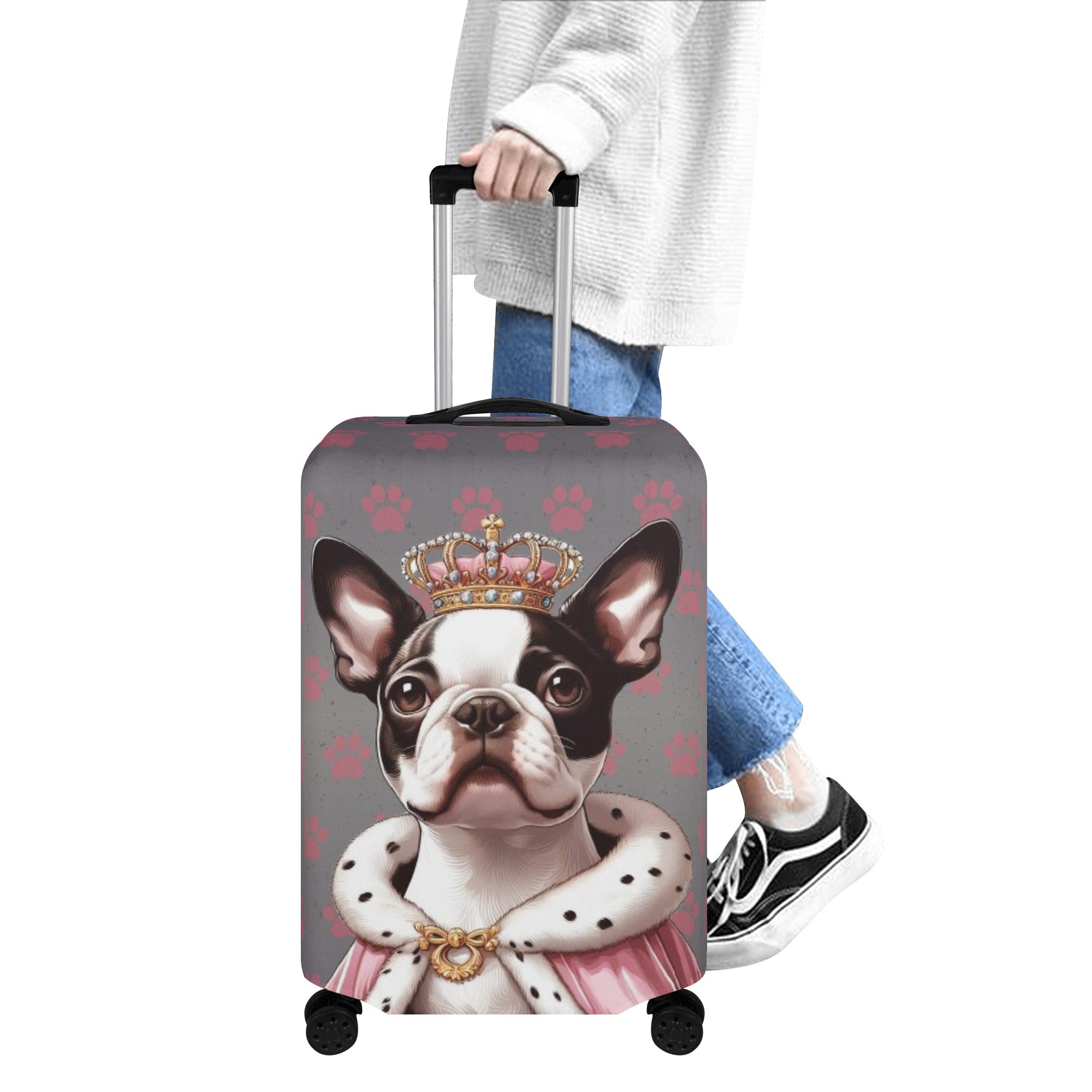 Blu - Luggage Cover for Boston Terrier Lovers for Bulldog Owners-fadou