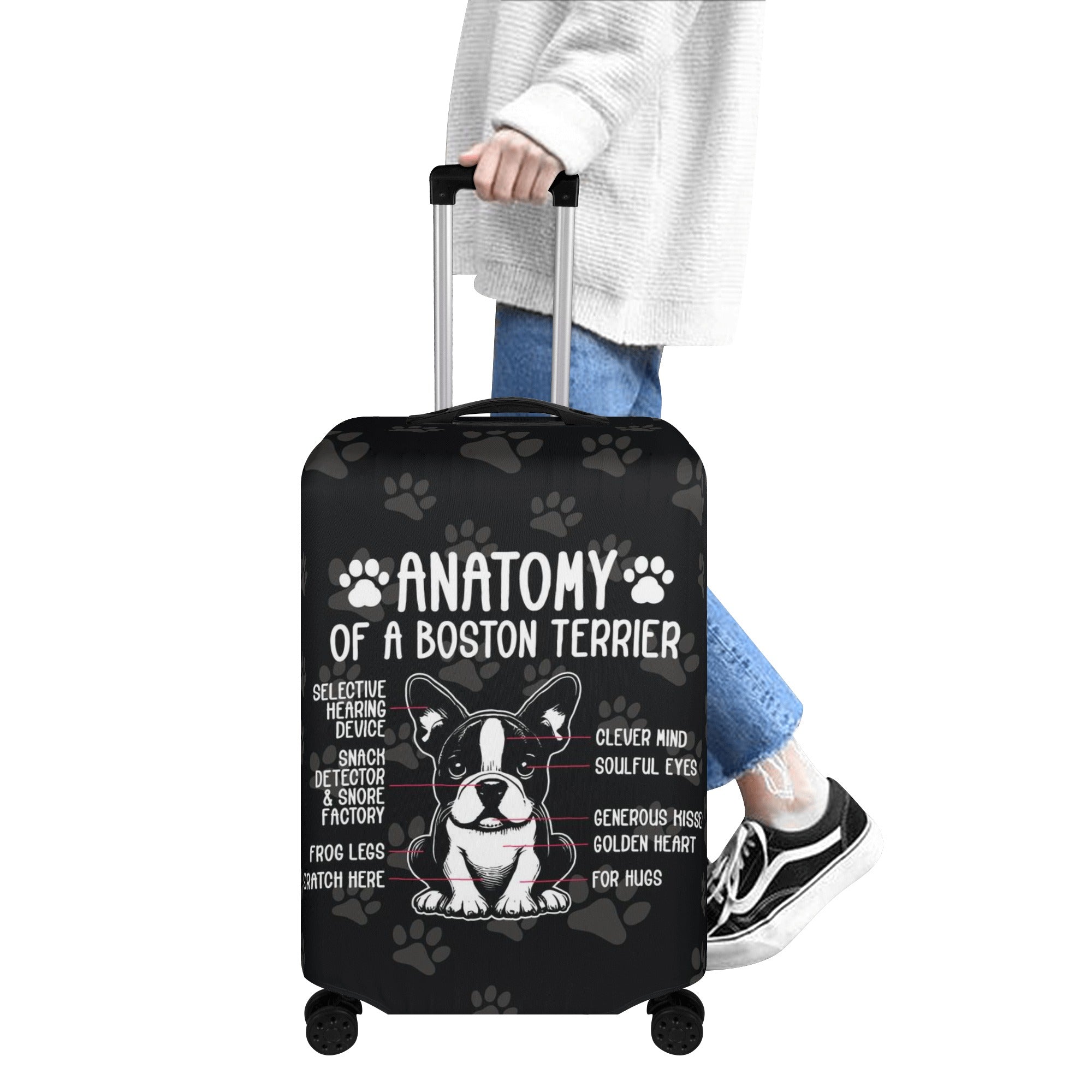 Ginger - Luggage Cover for Boston Terrier Lovers for Frenchie Fans-fadou
