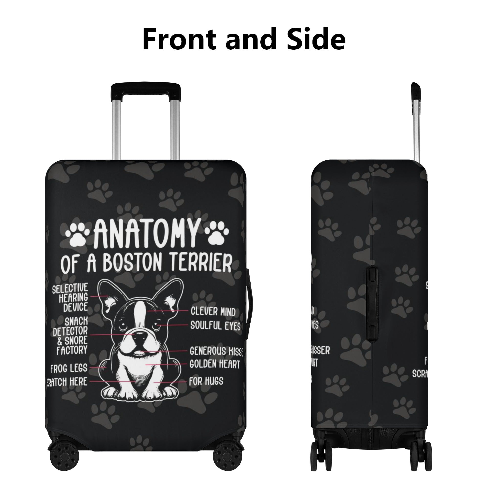 Ginger - Luggage Cover for Boston Terrier Lovers for Frenchie Fans-fadou