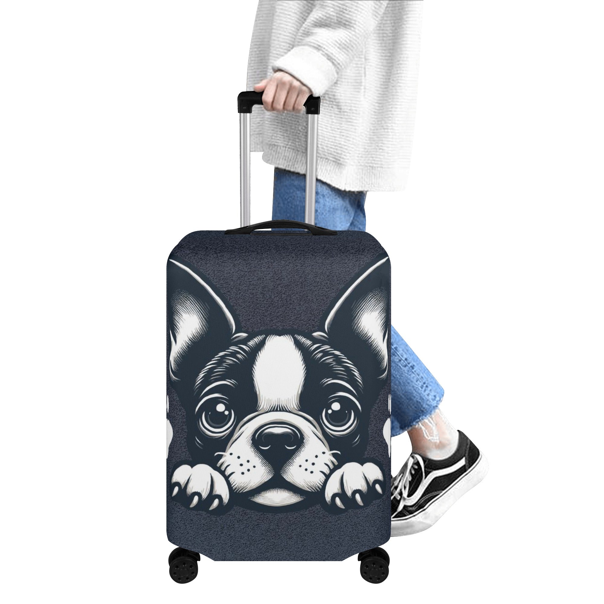Roscoe - Luggage Cover for Boston Terrier Lovers for Dog Lovers-fadou