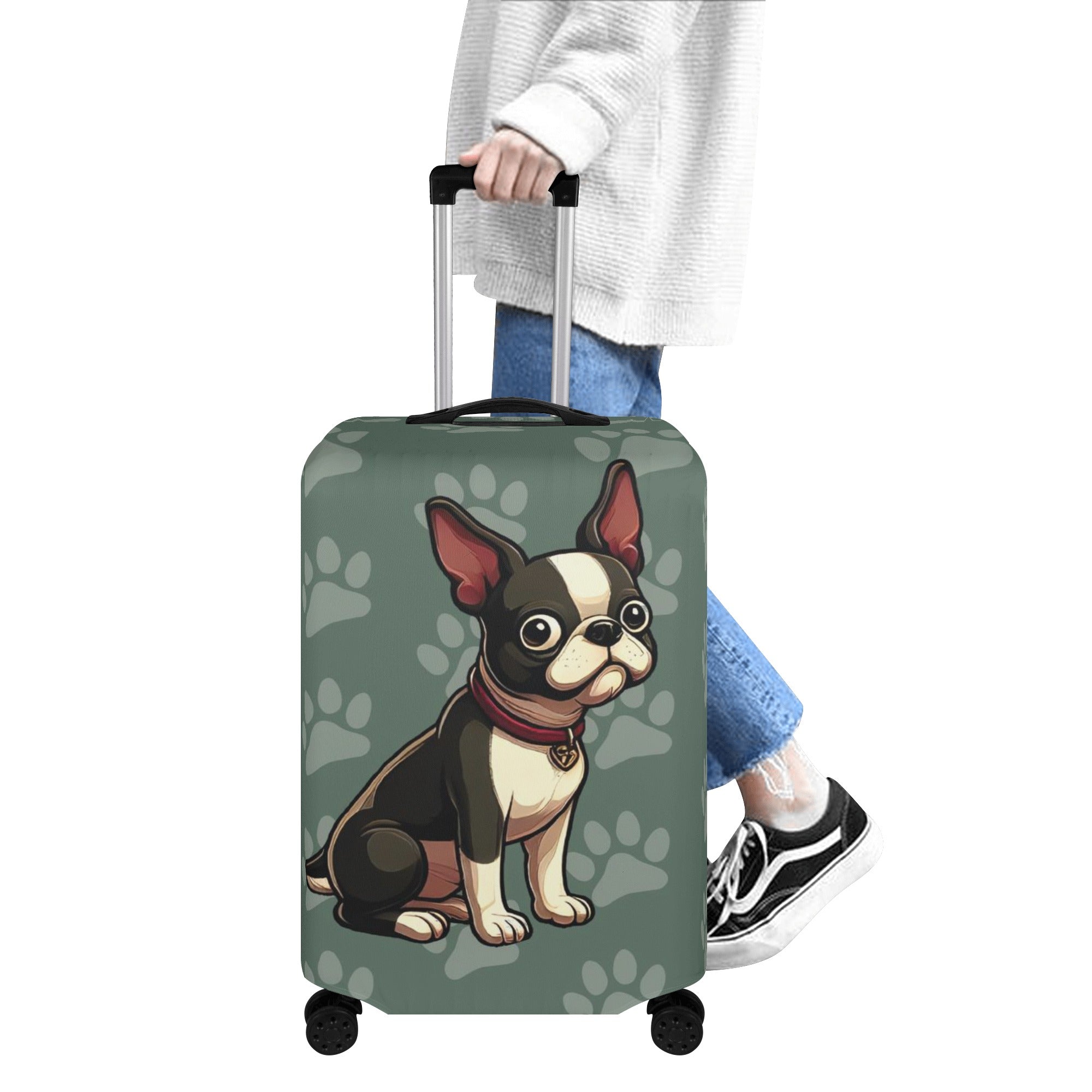 Riley - Luggage Cover for Boston Terrier Lovers for Pet Culture-fadou
