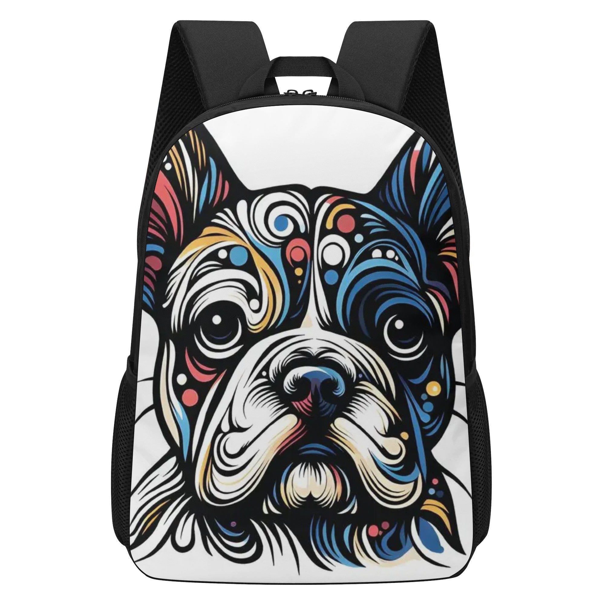 Frankie French Bulldog Daily Backpack for Dog Moms & Dads-fadou