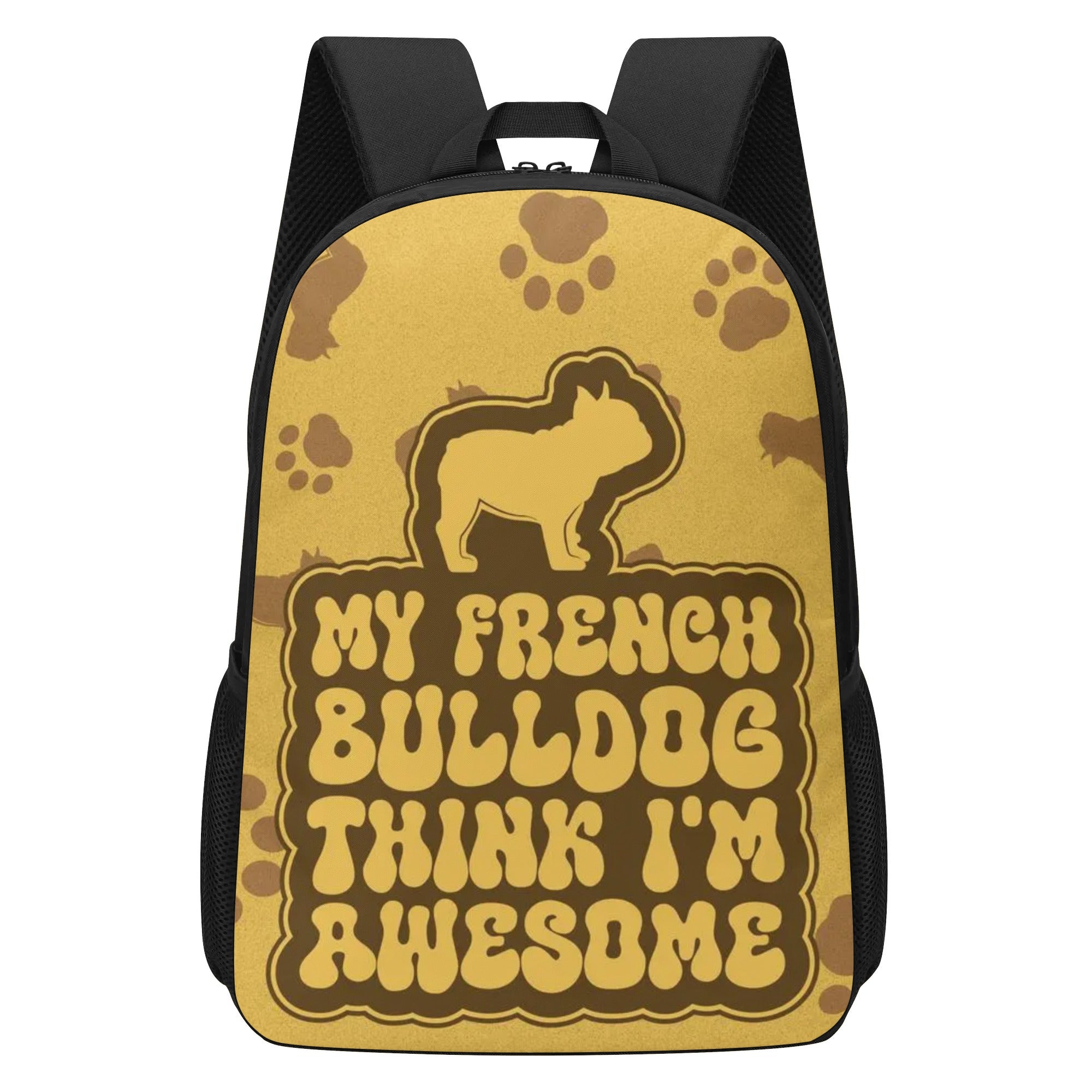 Archie French Bulldog Travel Daypack for Dog Moms & Dads-fadou