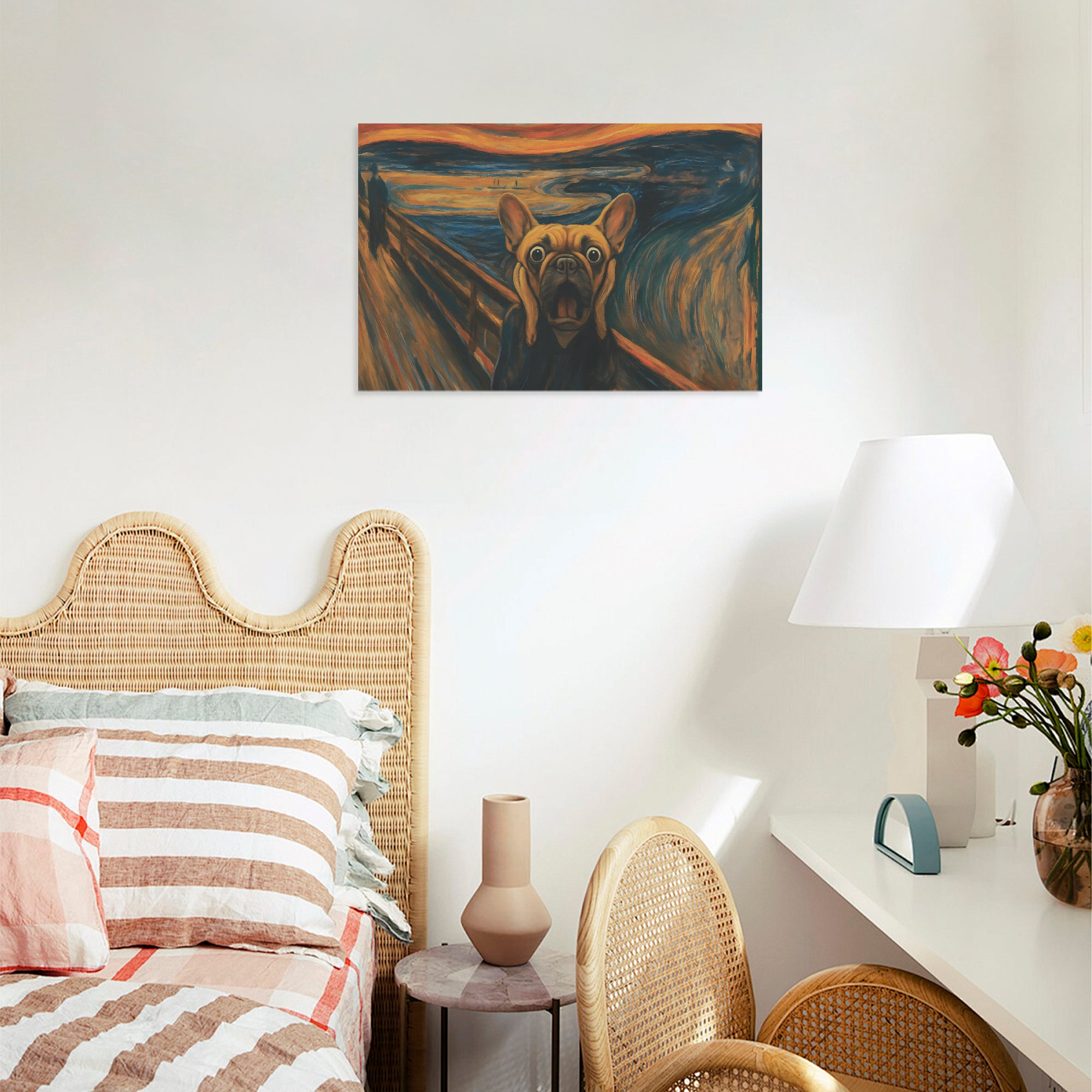 Ivy Adorable Decorative Canvas for Frenchie Enthusiasts-fadou