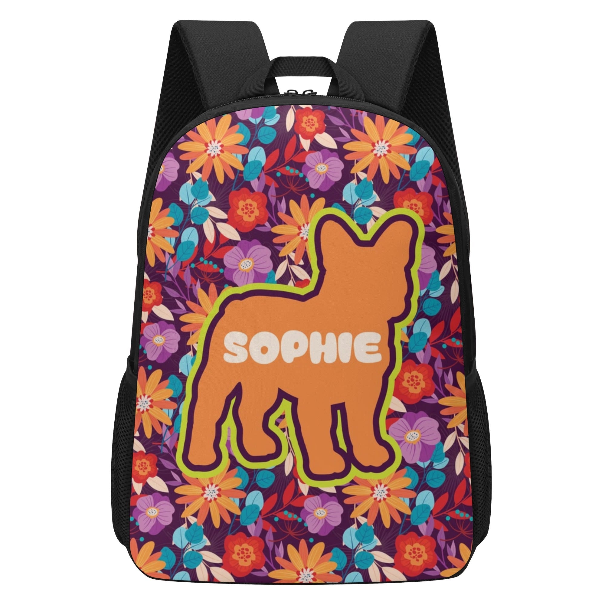 French Bulldog Daypack Backpack for Frenchie Enthusiasts-fadou
