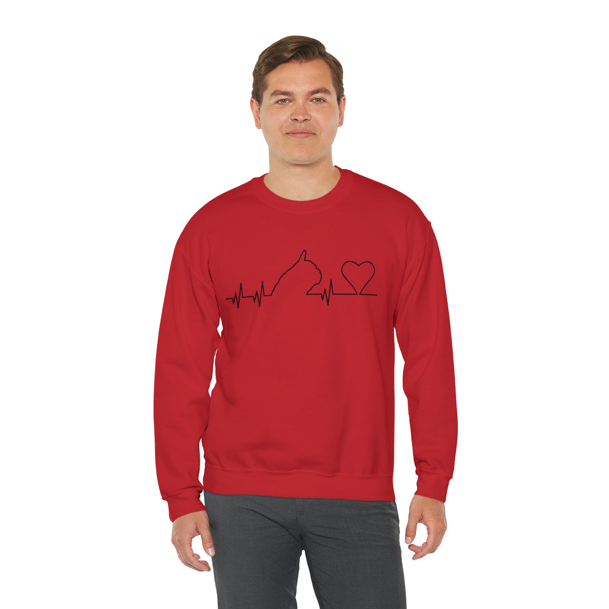 Frenchie ECG - Unisex Sweatshirt for Brachycephalic Dogs-fadou