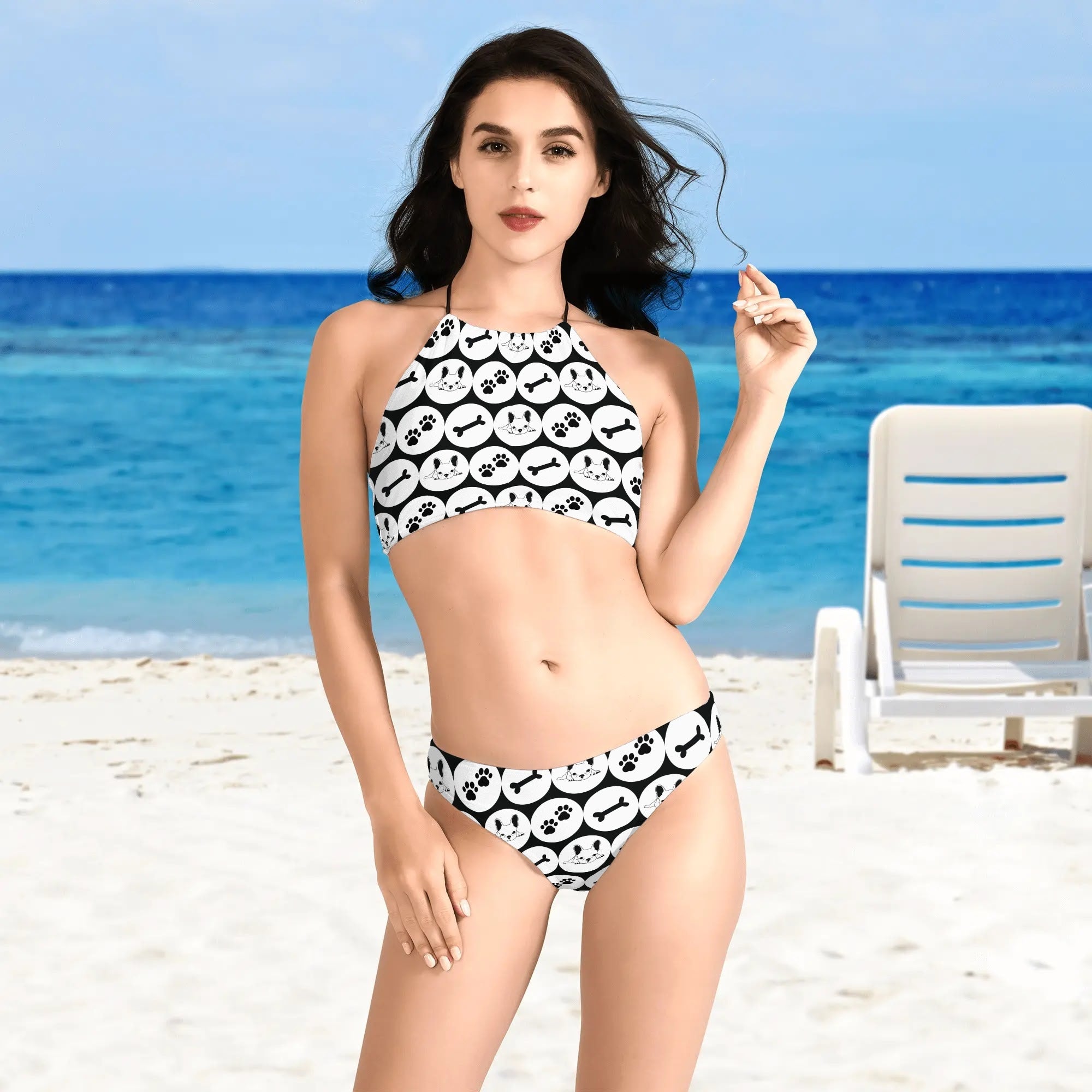 Benji French Bulldog Summer Bikini for Frenchie Enthusiasts-fadou