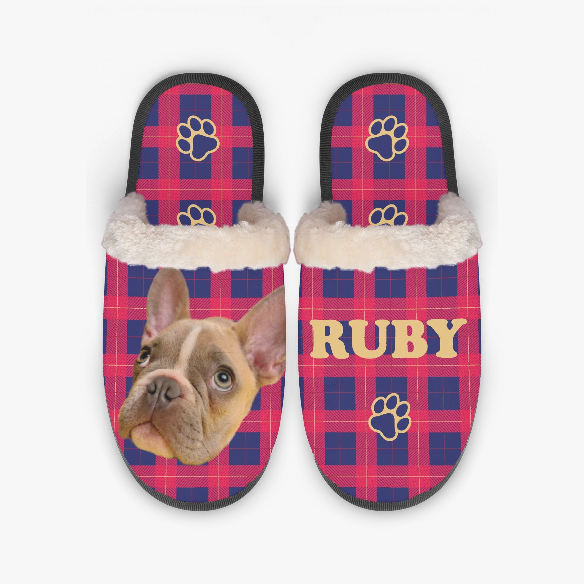 Personalized Cozy Slippers for Frenchie Enthusiasts Gifts-fadou