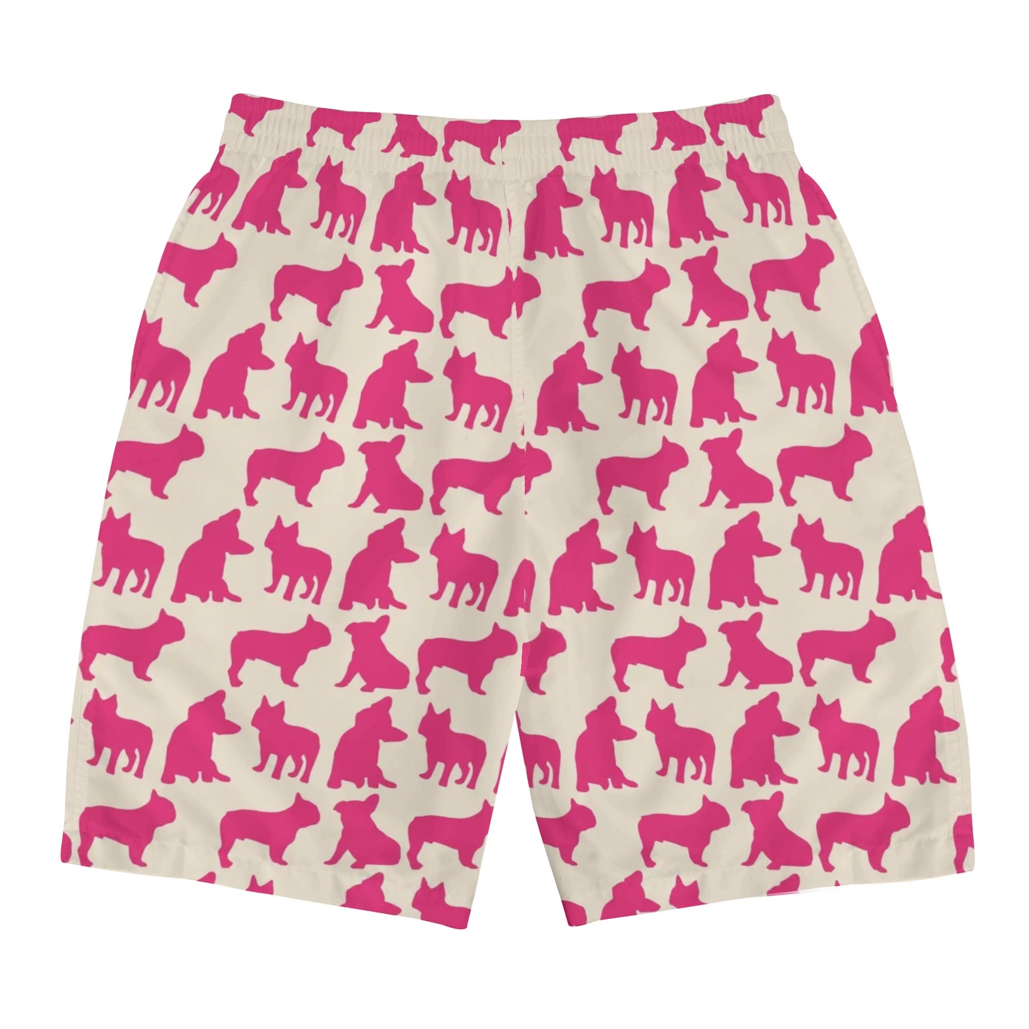 French Bulldog All-Over Print Summer Shorts for Everyday Wear-fadou