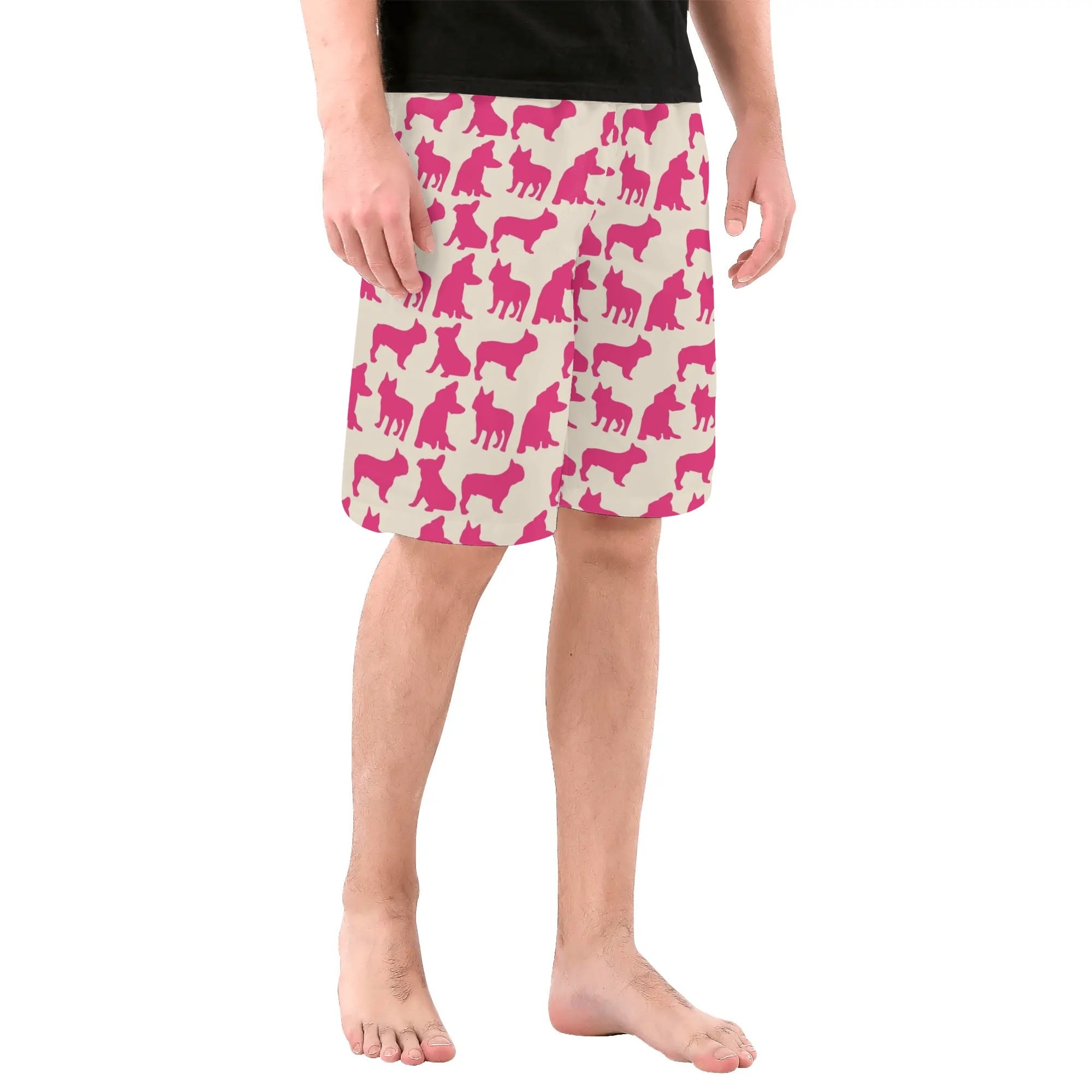 French Bulldog All-Over Print Summer Shorts for Everyday Wear-fadou