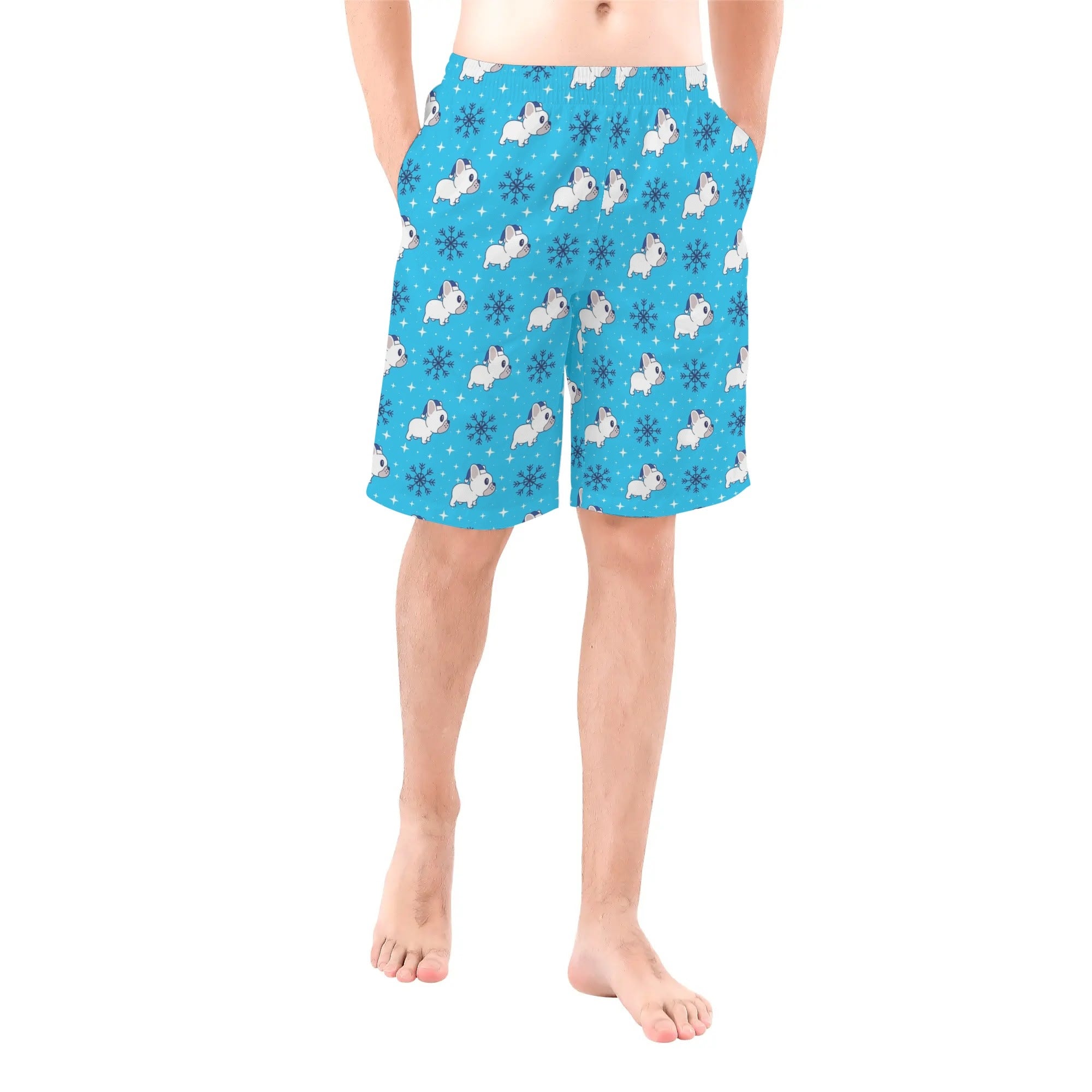 French Bulldog All-Over Print Casual Shorts for Dog Park Days-fadou