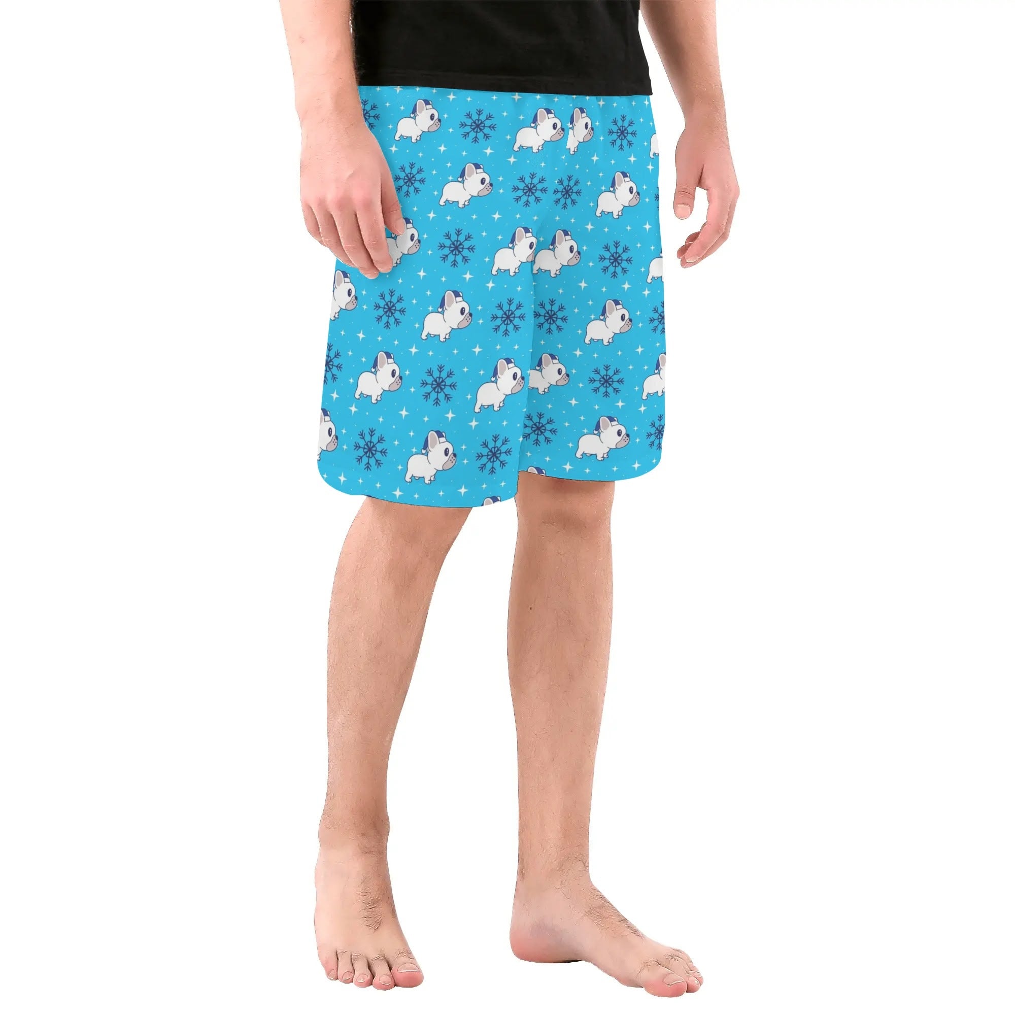 French Bulldog All-Over Print Casual Shorts for Dog Park Days-fadou