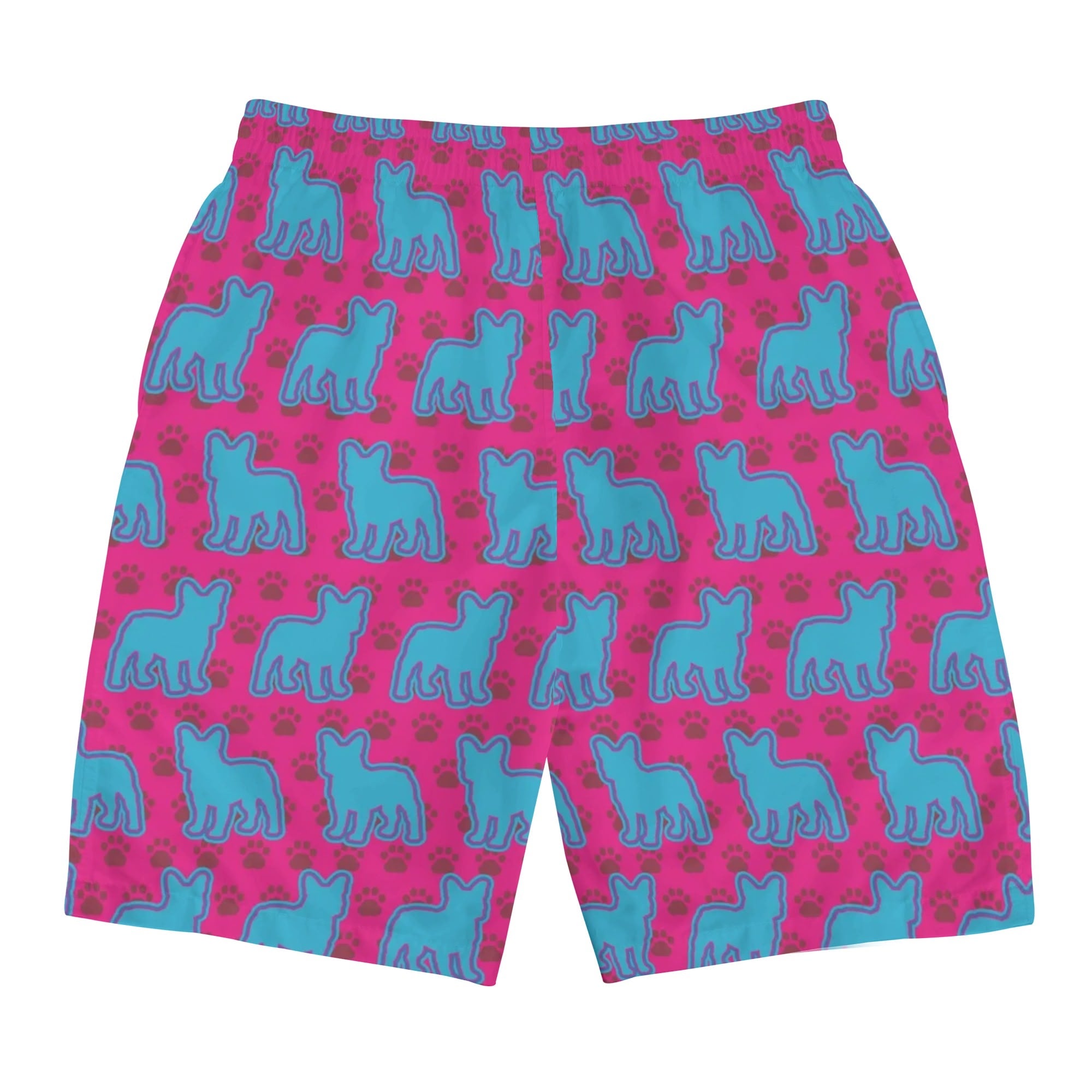 French Bulldog All-Over Print Summer Shorts for Dog Park Days-fadou