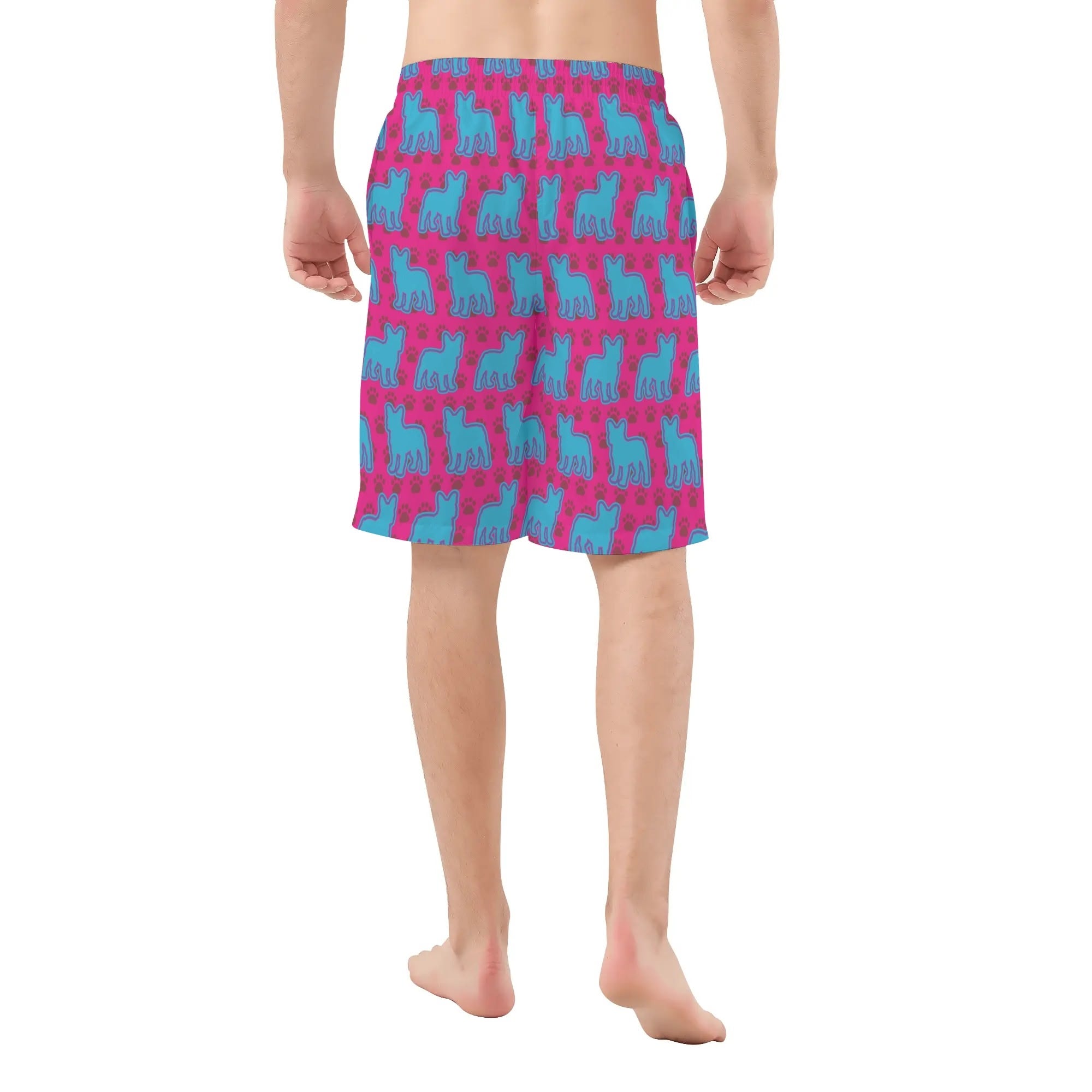 French Bulldog All-Over Print Summer Shorts for Dog Park Days-fadou